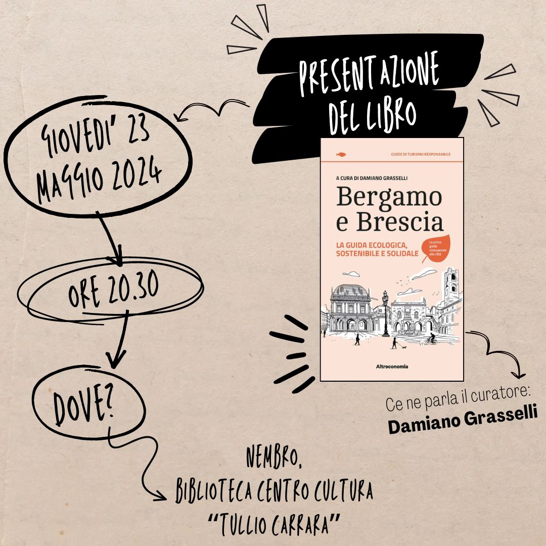 Immagine Presentazione del libro: Bergamo e Brescia, la guida ecologica sostenibile e solidale