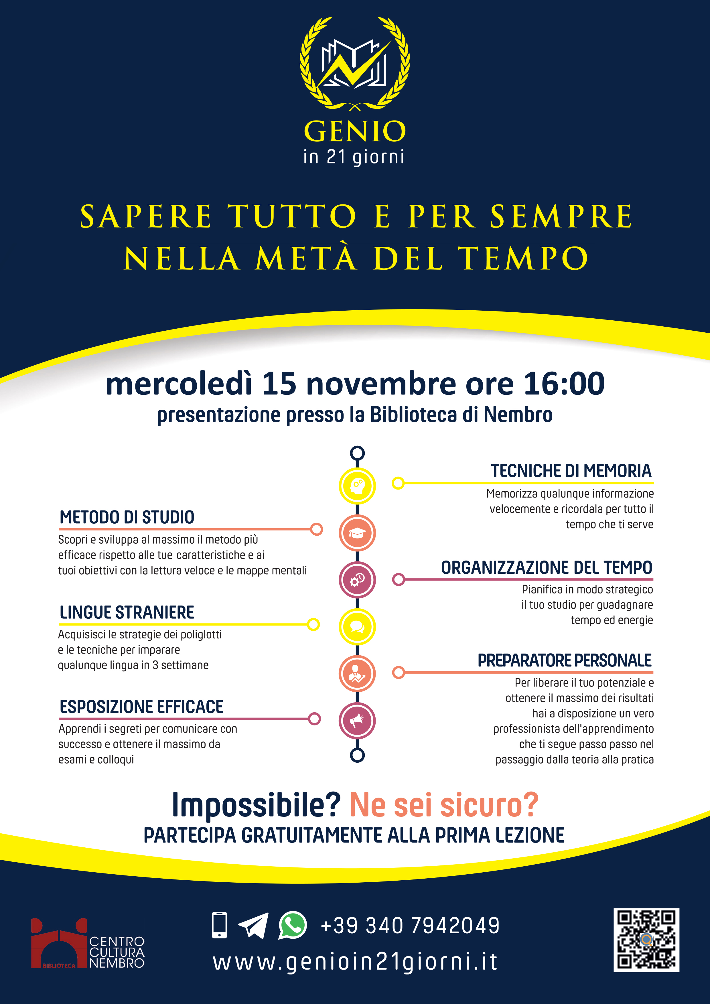 Immagine GENIO IN 21 GIORNI. Sapere tutto e per sempre nella metà del tempo.