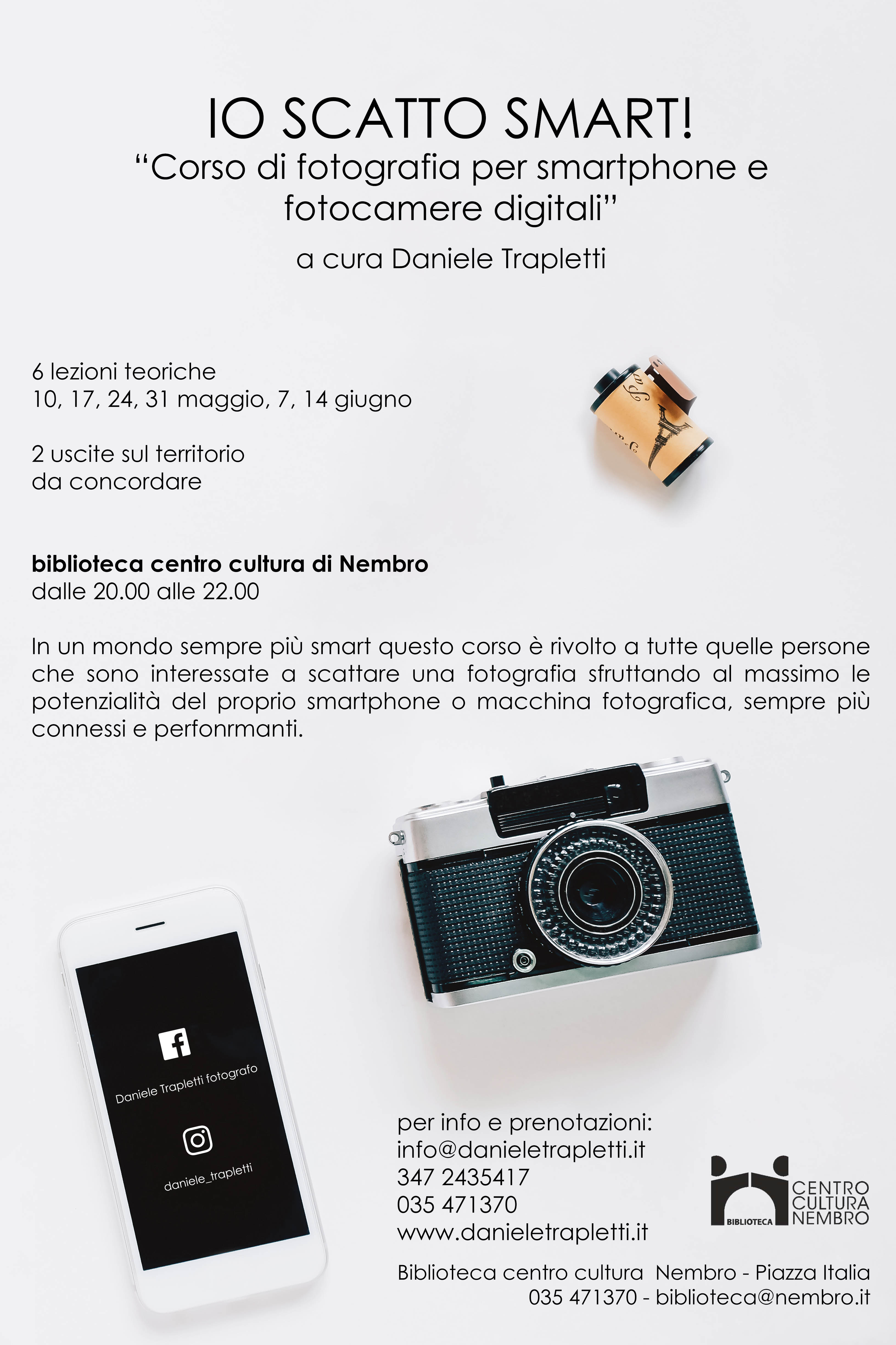 Immagine Io scatto Smart - Corso di fotografia per smartphone e fotocamere