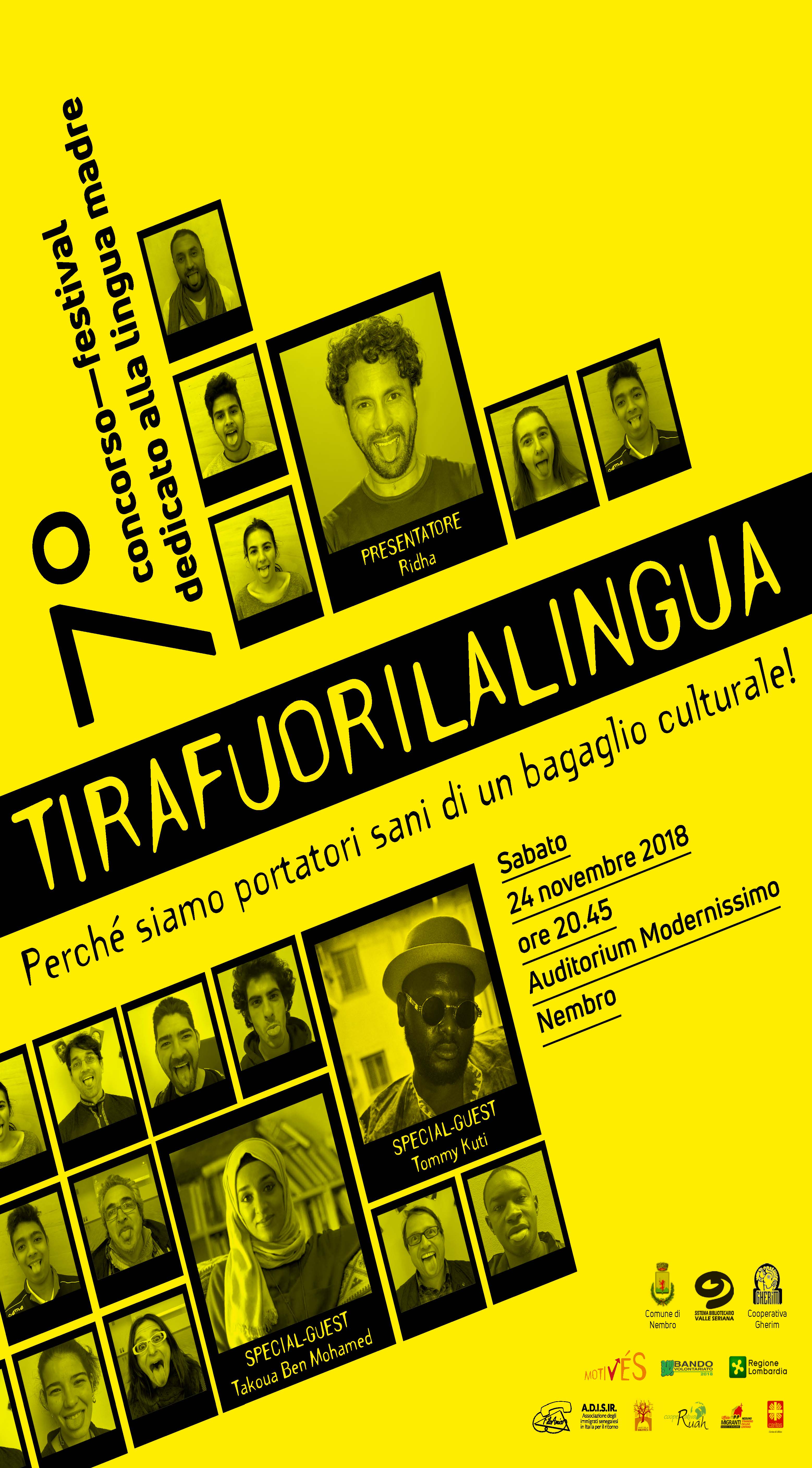 immagine TIRAFUORILALINGUA // 7° Concorso - Festival dedicato alla lingua madre e alla cultura di appartenenza