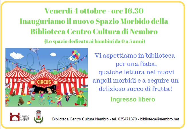 Immagine INAUGURAZIONE SPAZIO MORBIDO