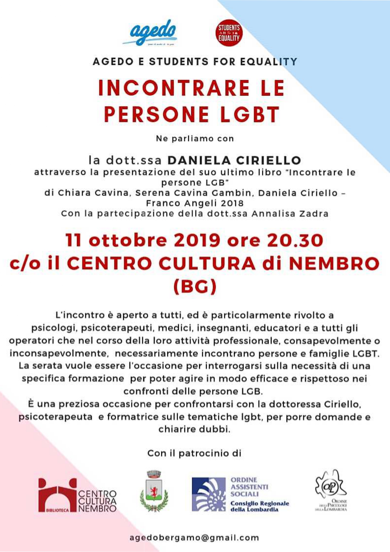 Immagine INCONTRARE LE PERSONE LGBT