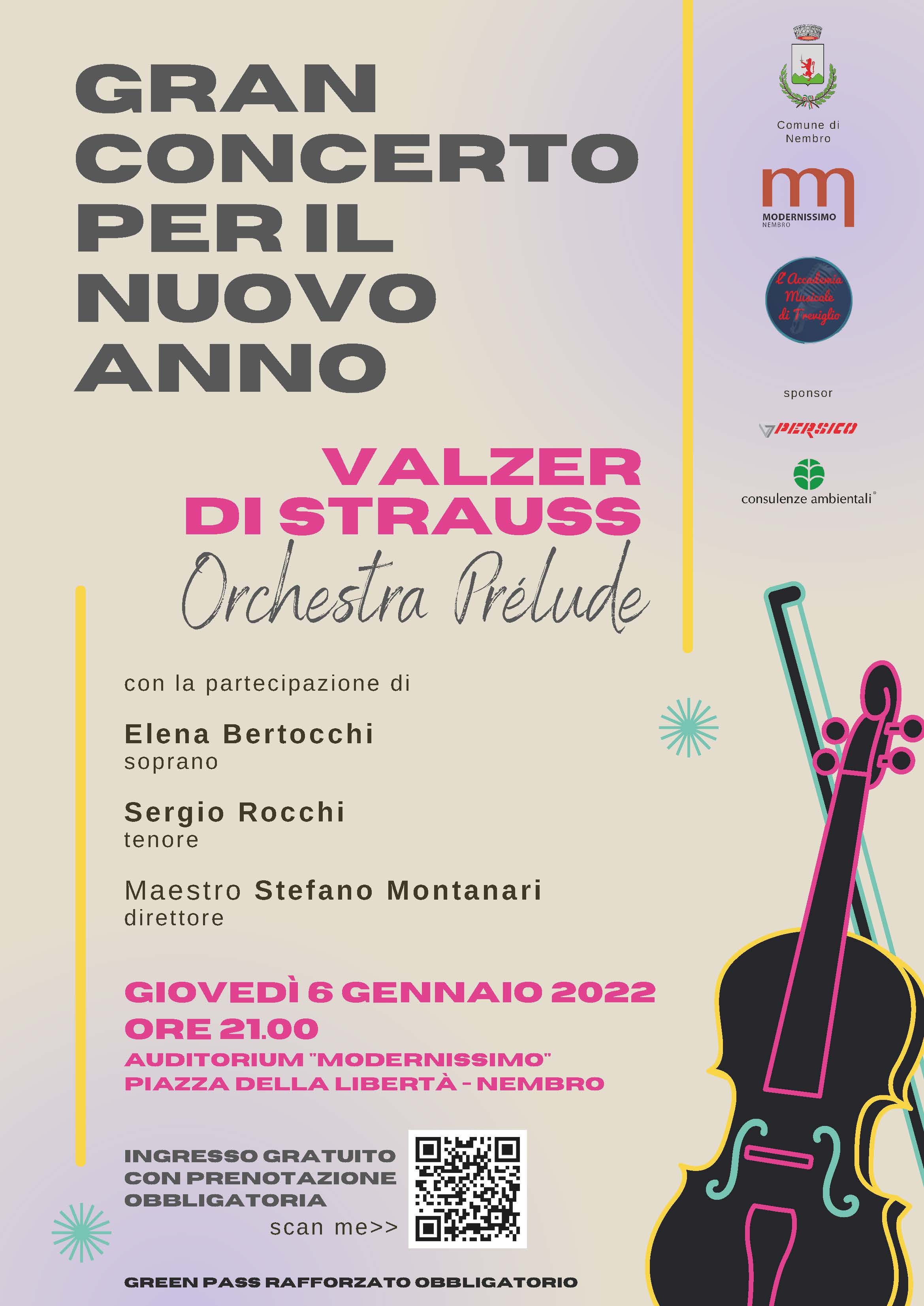 Immagine DIRETTA STREAMING del Gran Concerto per il Nuovo Anno. VALZER DI STRAUSS con l'Orchestra Prélude.