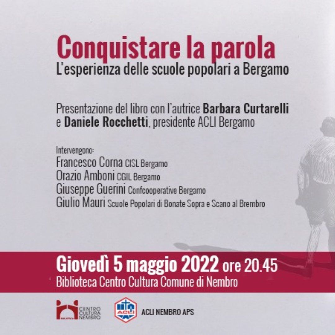 Immagine Conquistare la parola -  L'esperienza delle scuole popolari di Bergamo