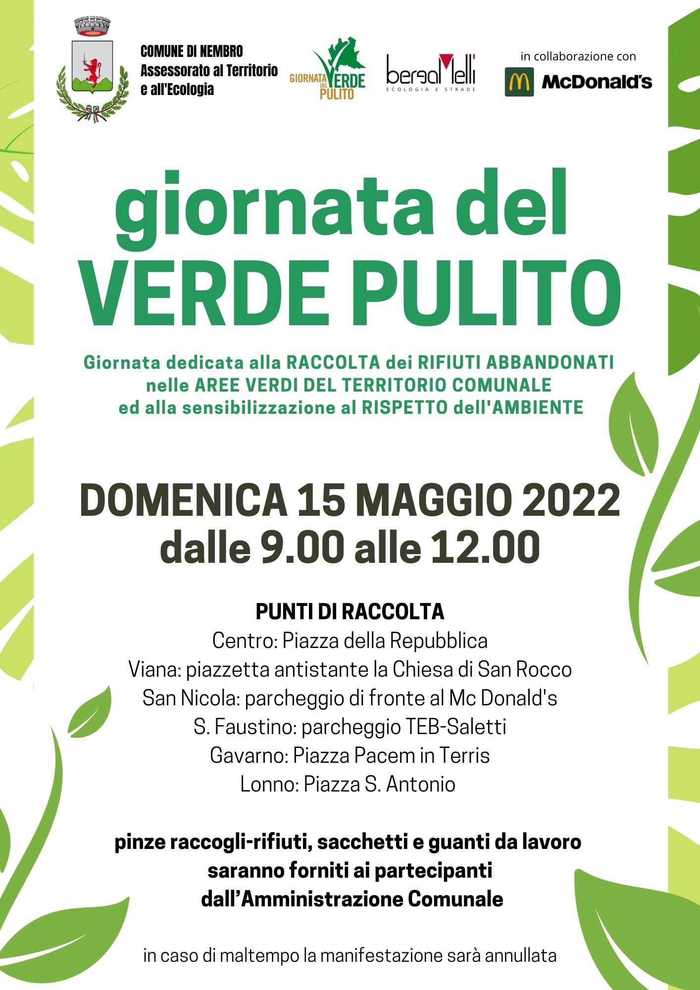 Immagine Giornata del VERDE PULITO