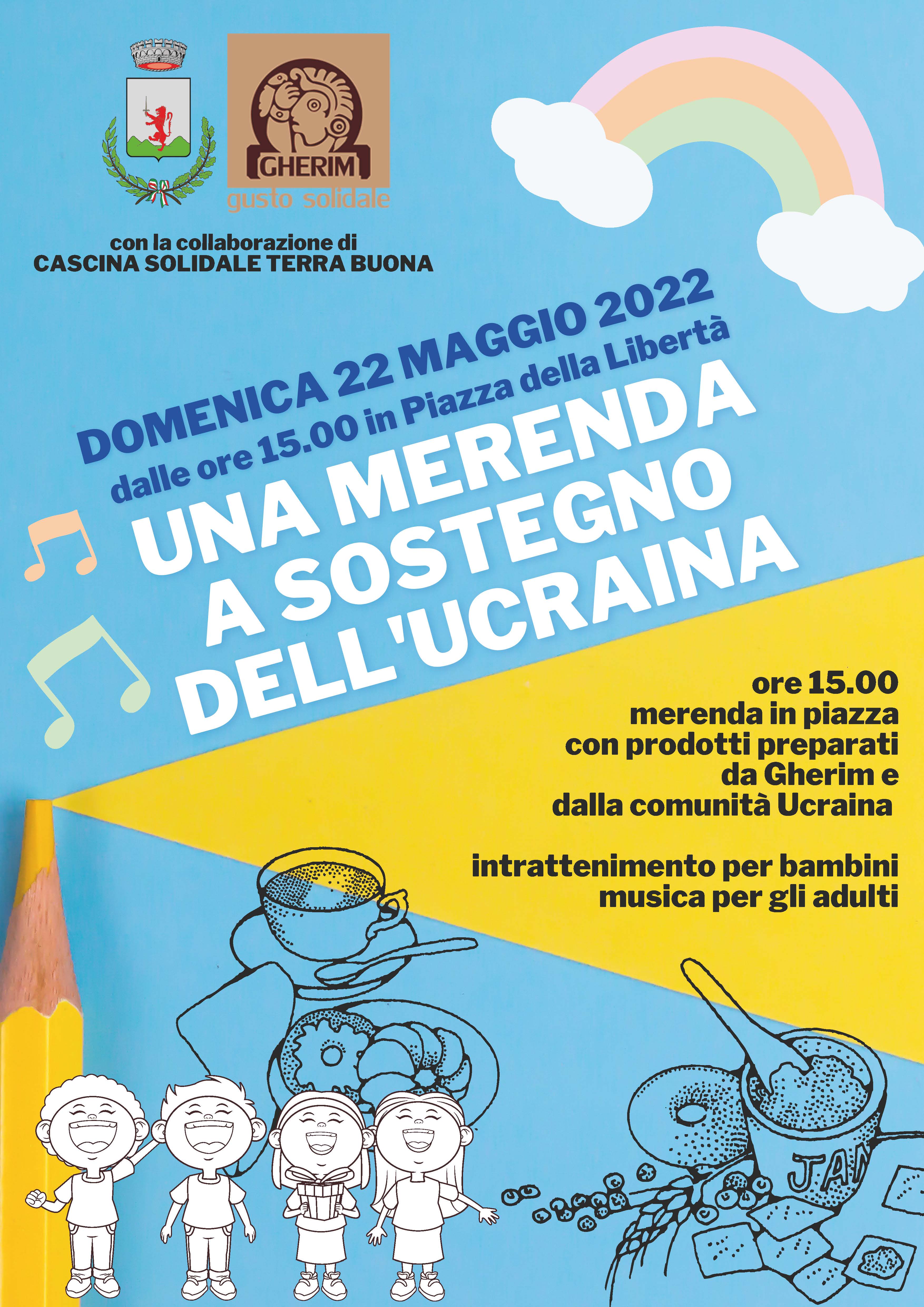 Immagine Merenda in piazza della Libertà a sostegno dell’Ucraina