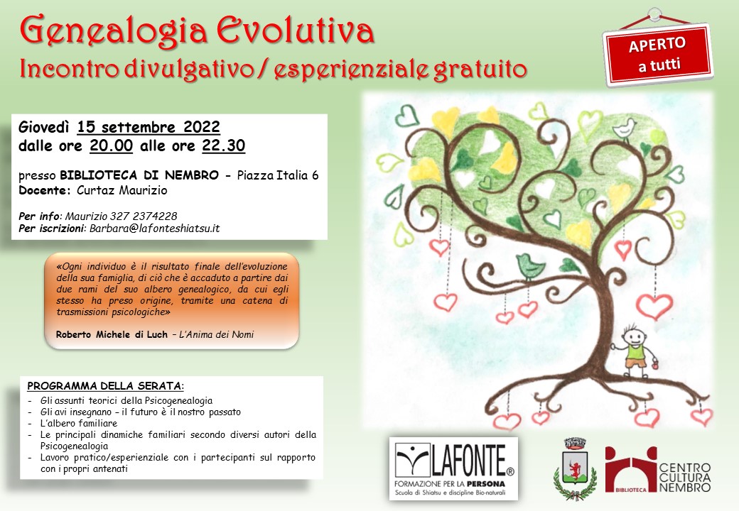 Immagine Genealogia evolutiva