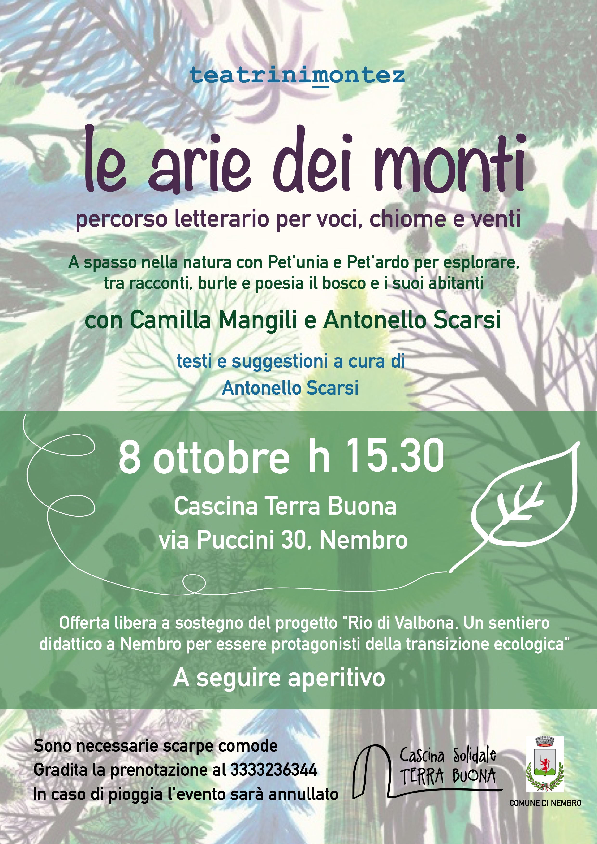 Immagine Le arie dei monti. Percorso letterario per voci, chiome e venti.