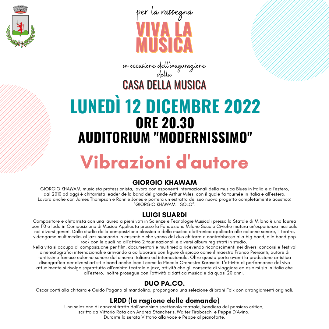 Immagine VIBRAZIONI D'AUTORE