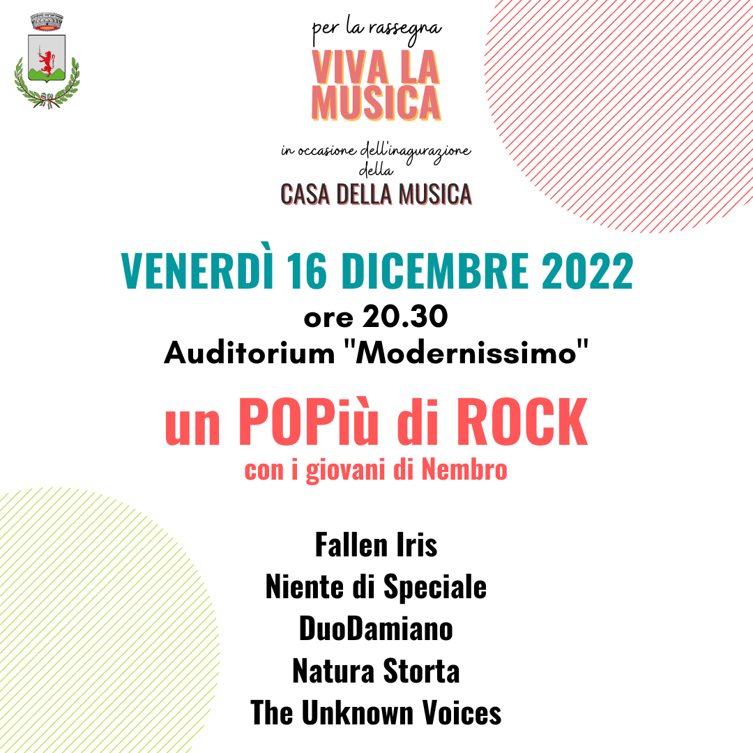 Immagine Un POPiù di ROCK con i giovani di Nembro
