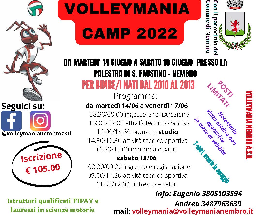 Immagine VolleyMania Camp