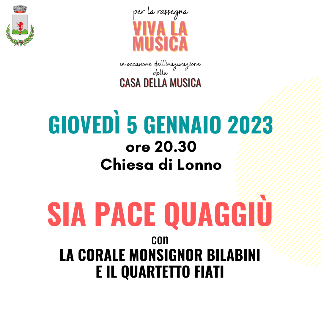 Immagine Concerto: SIA PACE QUAGGIÙ