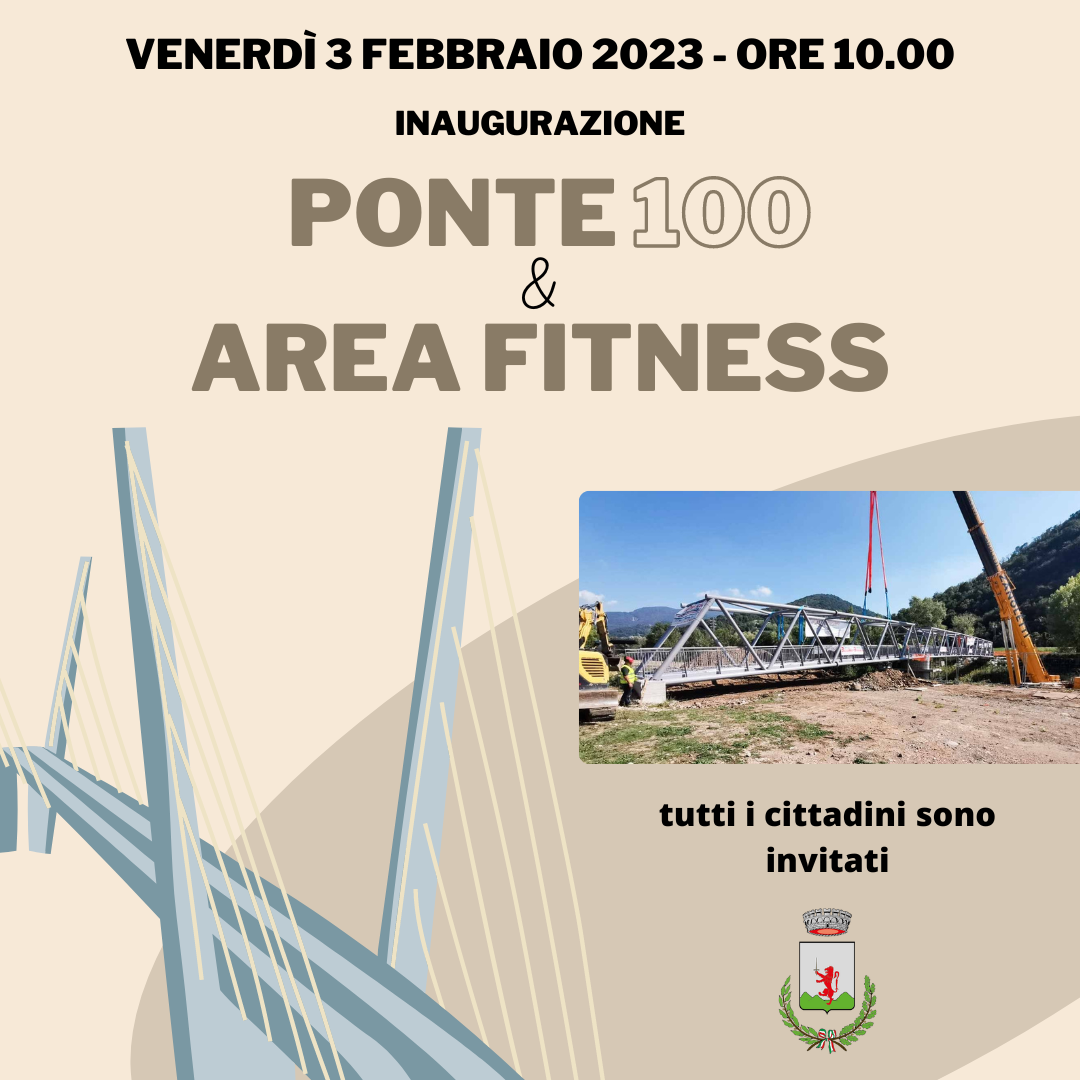 Immagine Inaugurazione del PONTE 100 e dell'Area Fitness