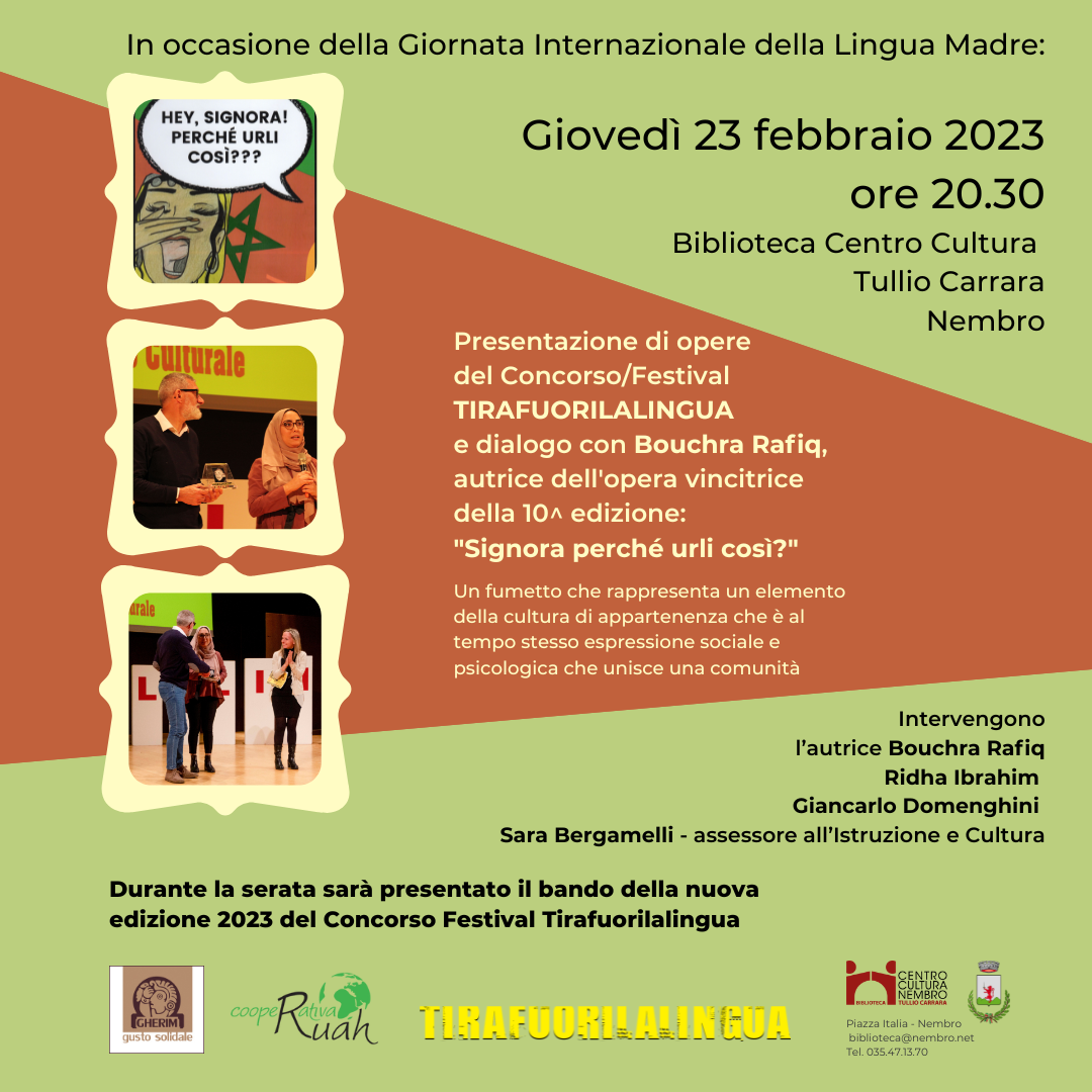 Immagine TIRAFUORILALINGUA: Giornata Internazionale della Lingua Madre
