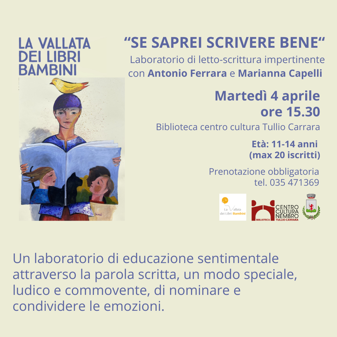 Immagine Posti esauriti per “SE SAPREI SCRIVERE BENE