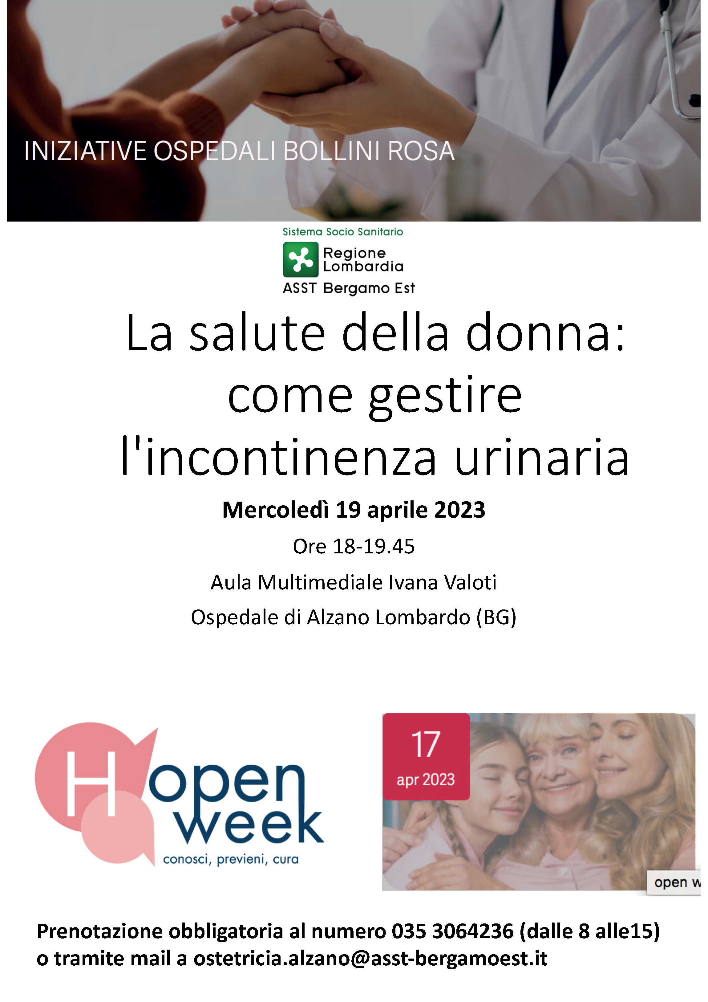 Immagine La salute della donna: come gestire l'incontinenza urinaria