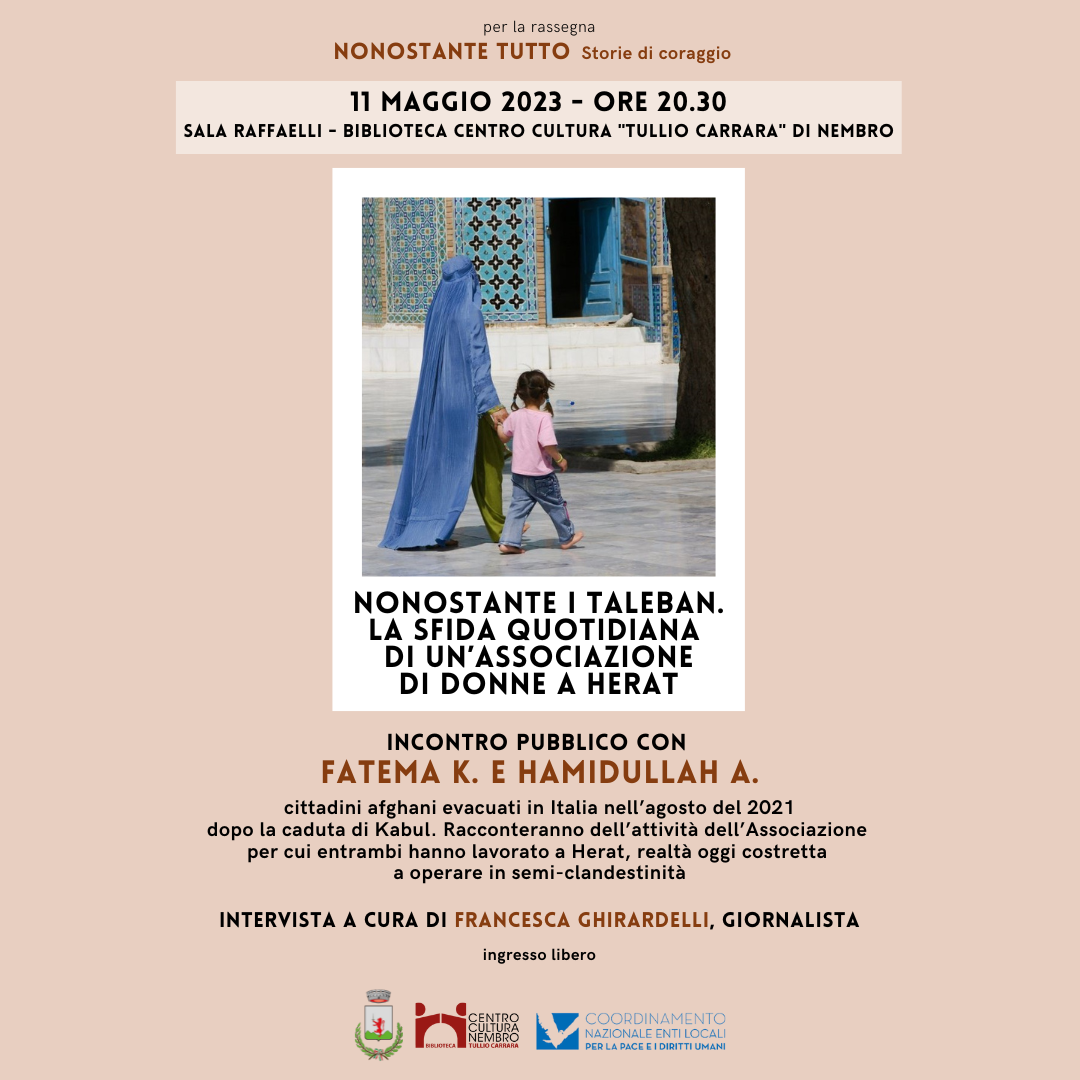 Immagine Nonostante i Taleban; la sfida quotidiana di un’associazione di donne a Herat