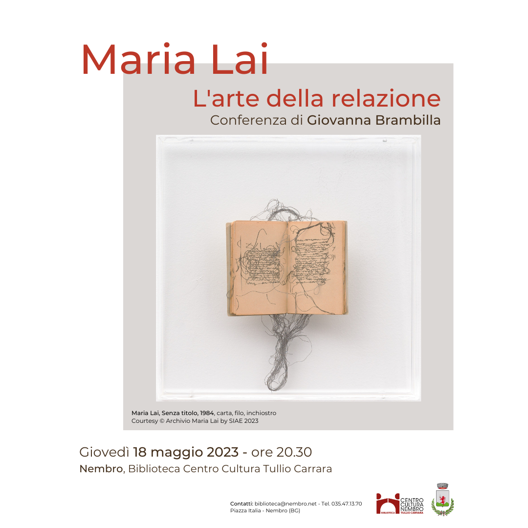 Immagine Maria Lai: l'arte della relazione