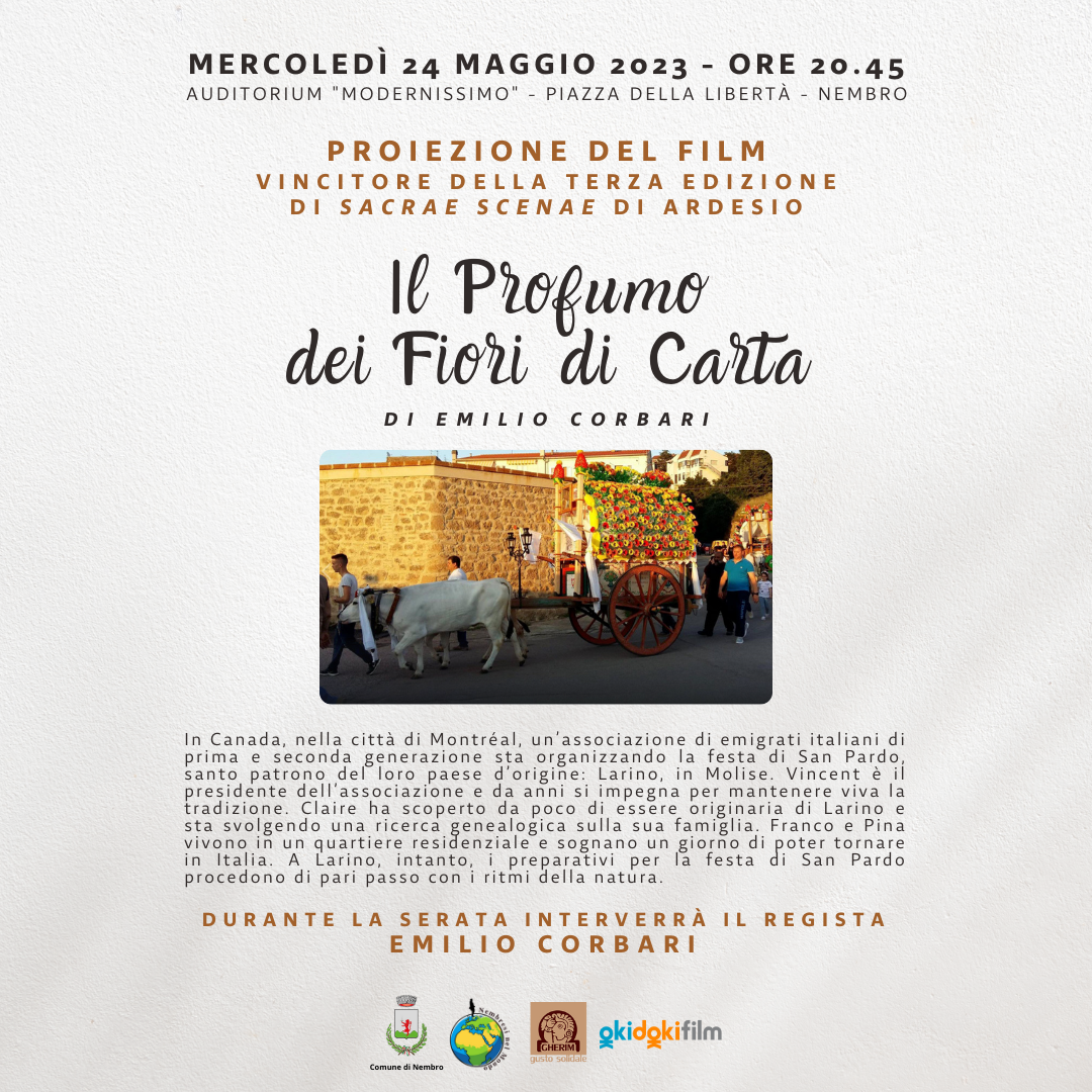 Immagine Proiezione del film: IL PROFUMO DEI FIORI DI CARTA di Emilio Corbari
