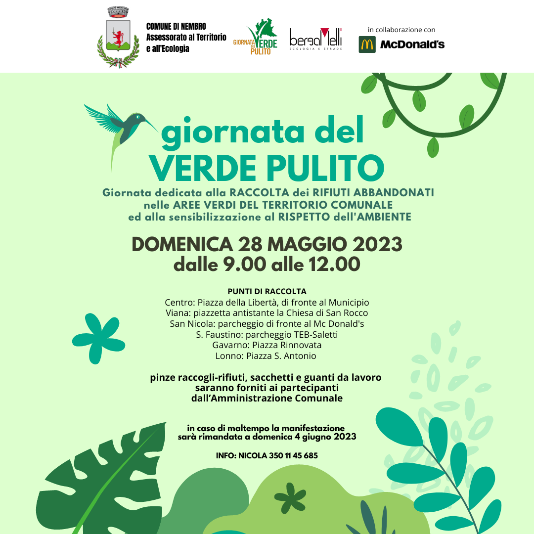 Immagine Giornata del VERDE PULITO