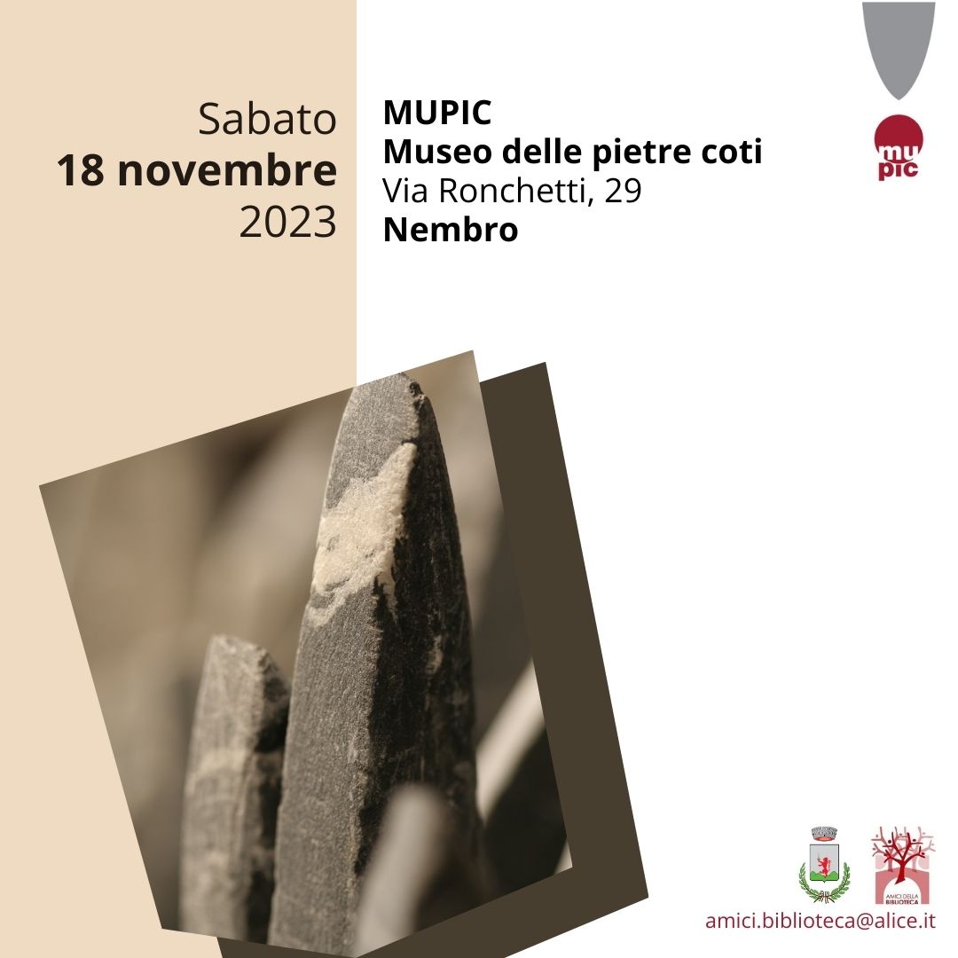 Immagine Giornata al MUPIC: mini corso per  guida al museo, presentazione 