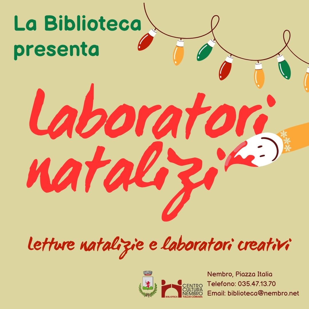Immagine Pochi posti rimasti per i laboratori natalizi in biblioteca