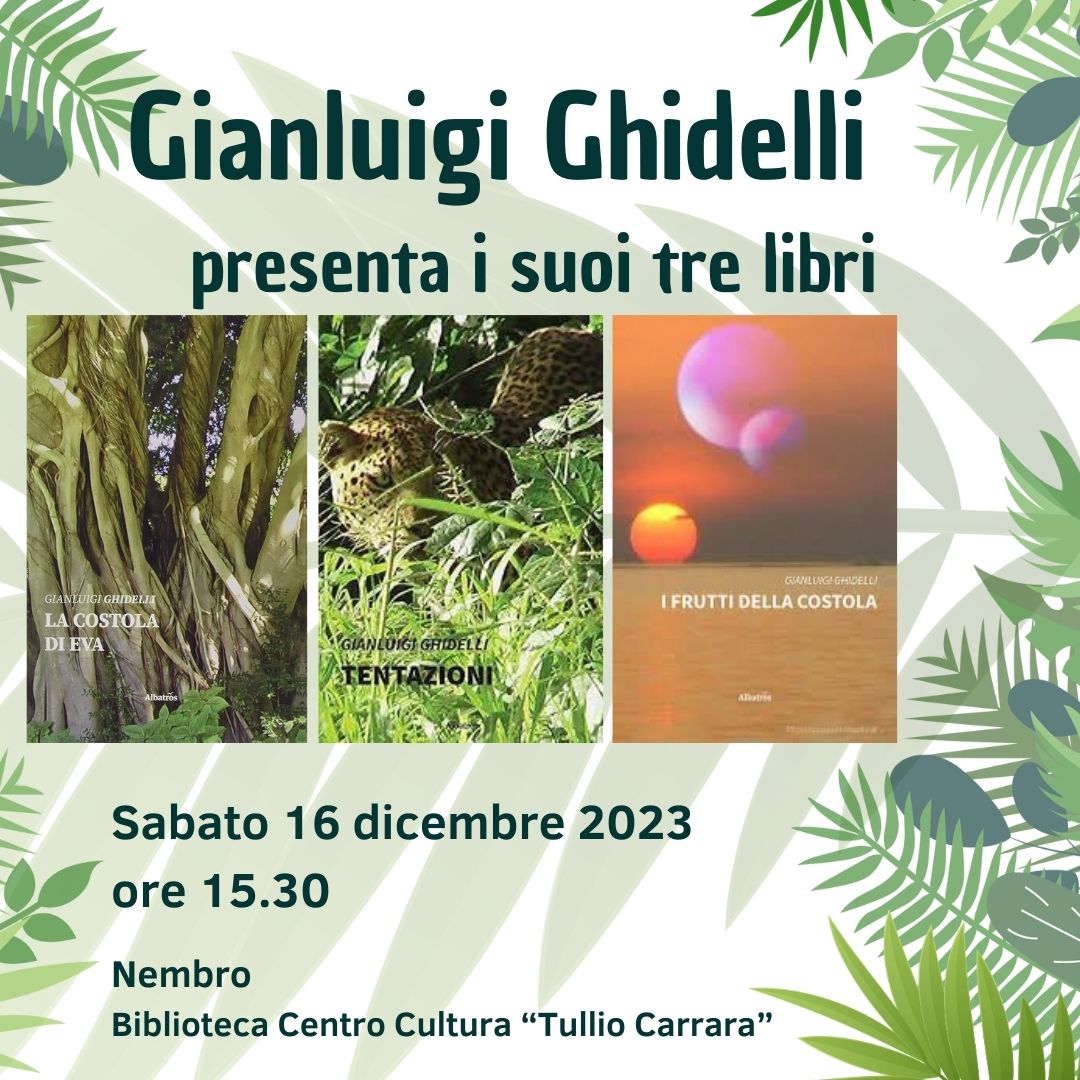 immagine Gianluigi Ghidelli  presenta i suoi tre libri 