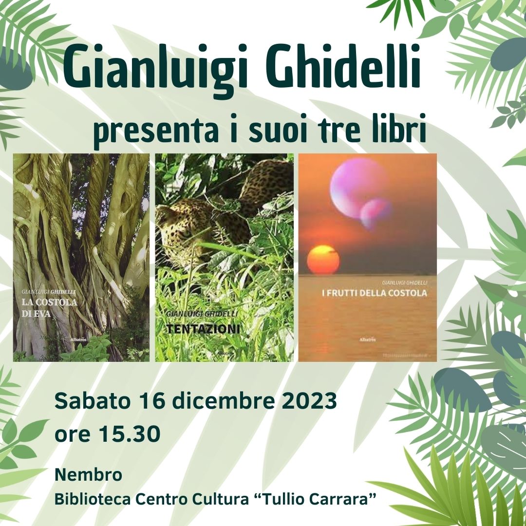 Immagine Gianluigi Ghidelli  presenta i suoi tre libri 