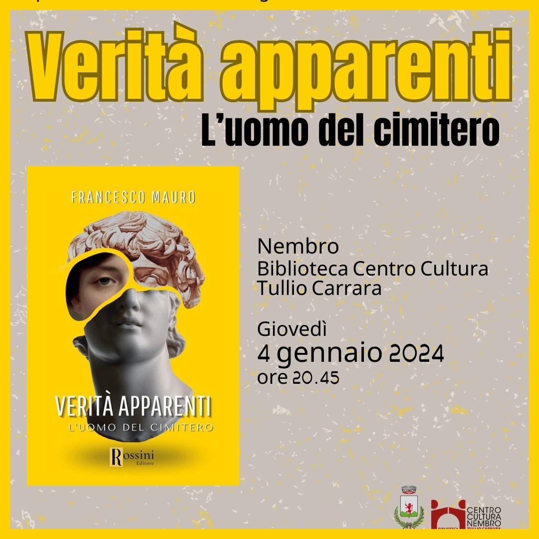 Immagine Francesco Mauro presenta il suo nuovo libro giallo: 