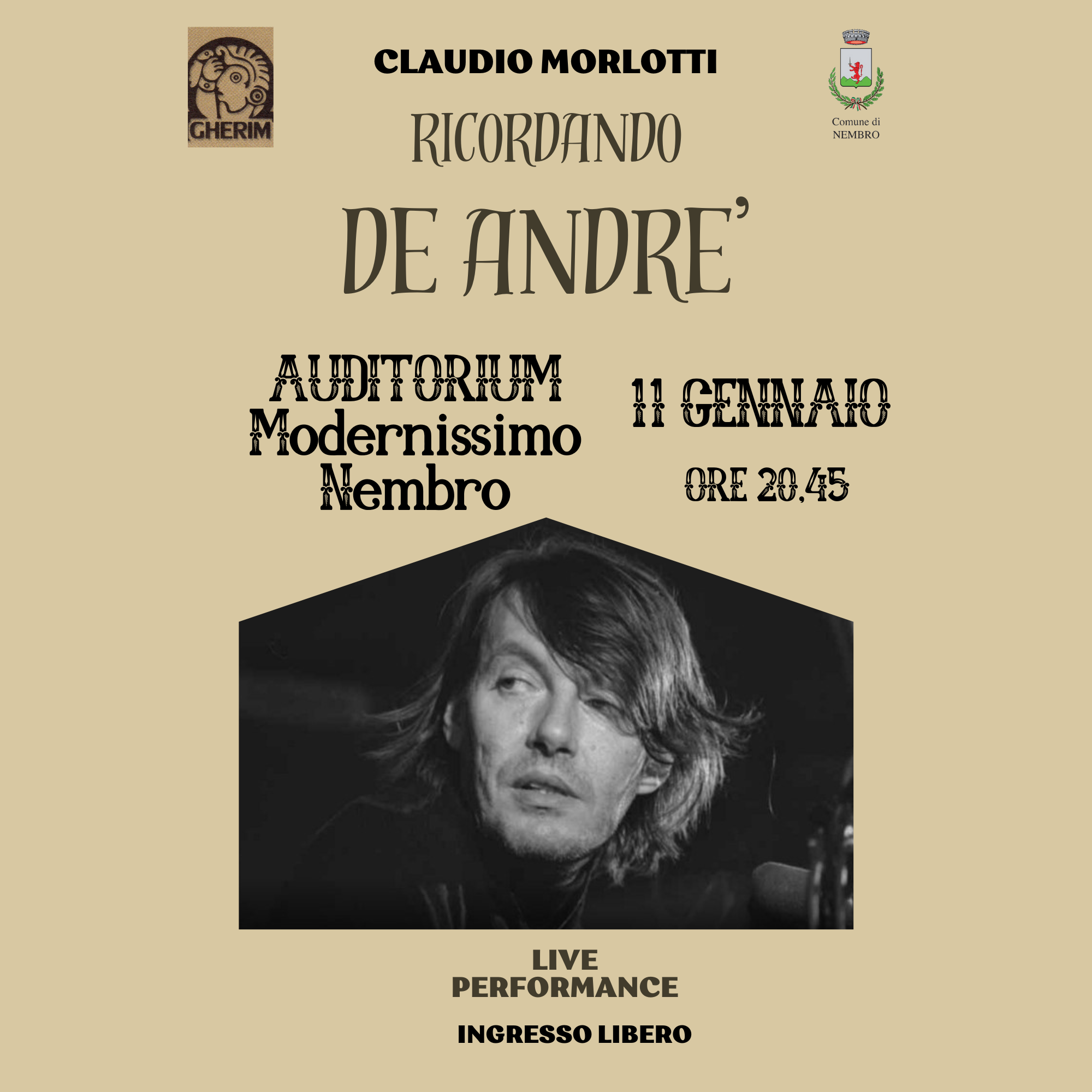 Immagine Concerto: RICORDANDO DE ANDRÈ