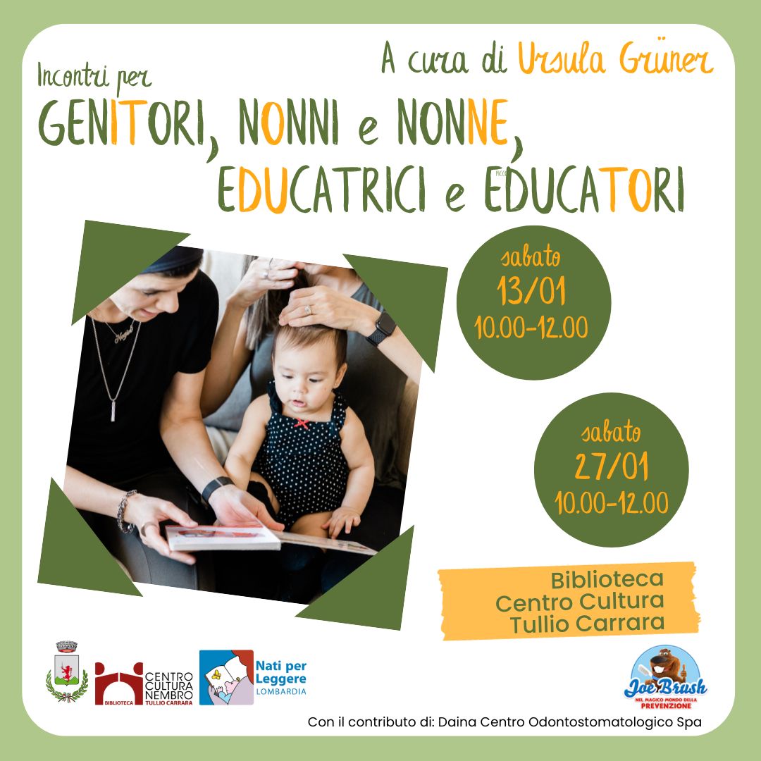 Immagine Secondo appuntamento: Incontri per genitori, nonni e nonne, educatrici e educatori, a cura di  Ursula Grüner