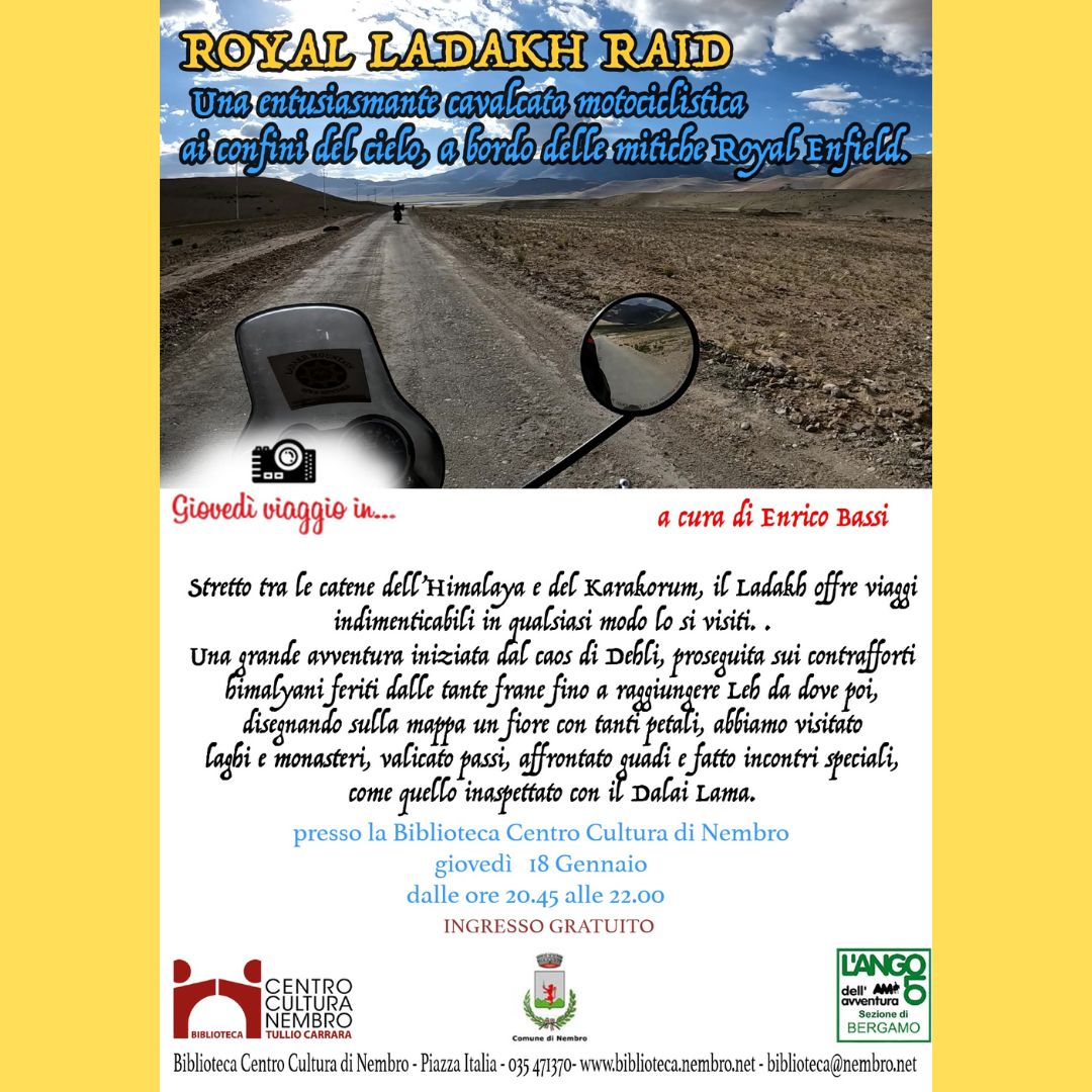 Immagine Giovedì viaggio...in Ladakh: reportage a cura di Enrico Bassi