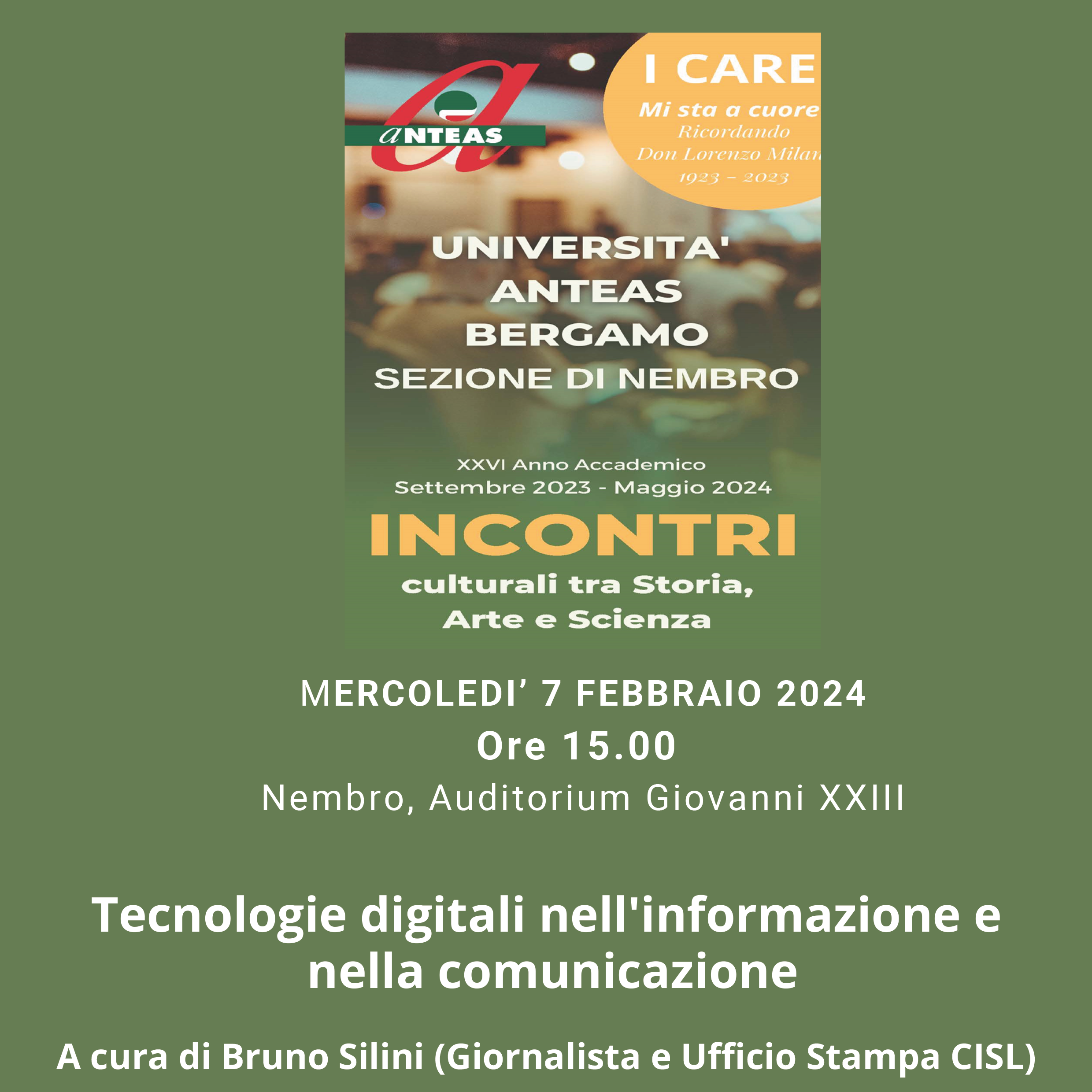 Immagine Incontro: Tecnologie digitali nell'informazione e nella comunicazione