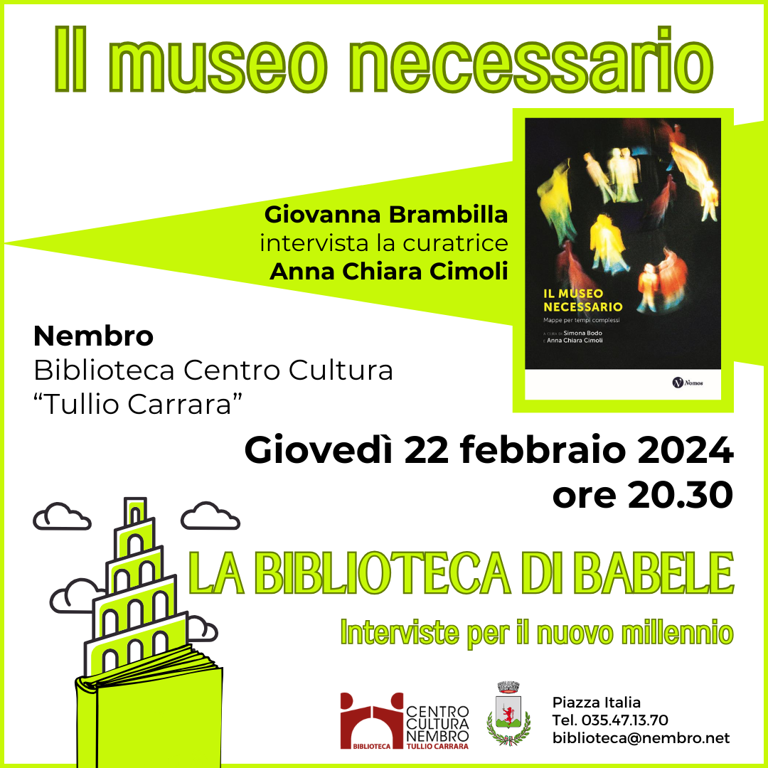 Immagine Presentazione del libro: Il museo necessario, mappe per tempi complessi
