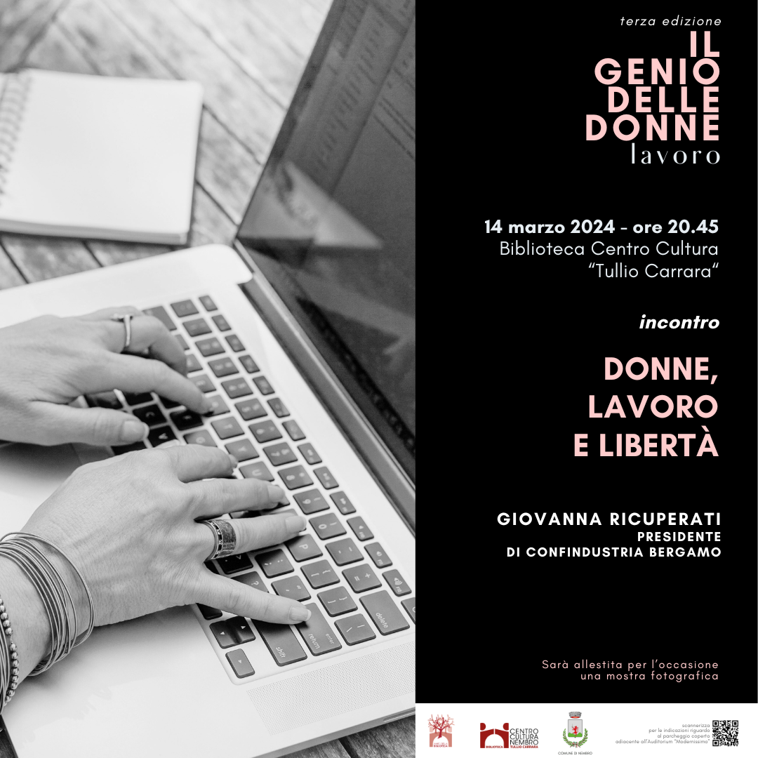 Immagine Incontro: DONNE, LAVORO E LIBERTÀ