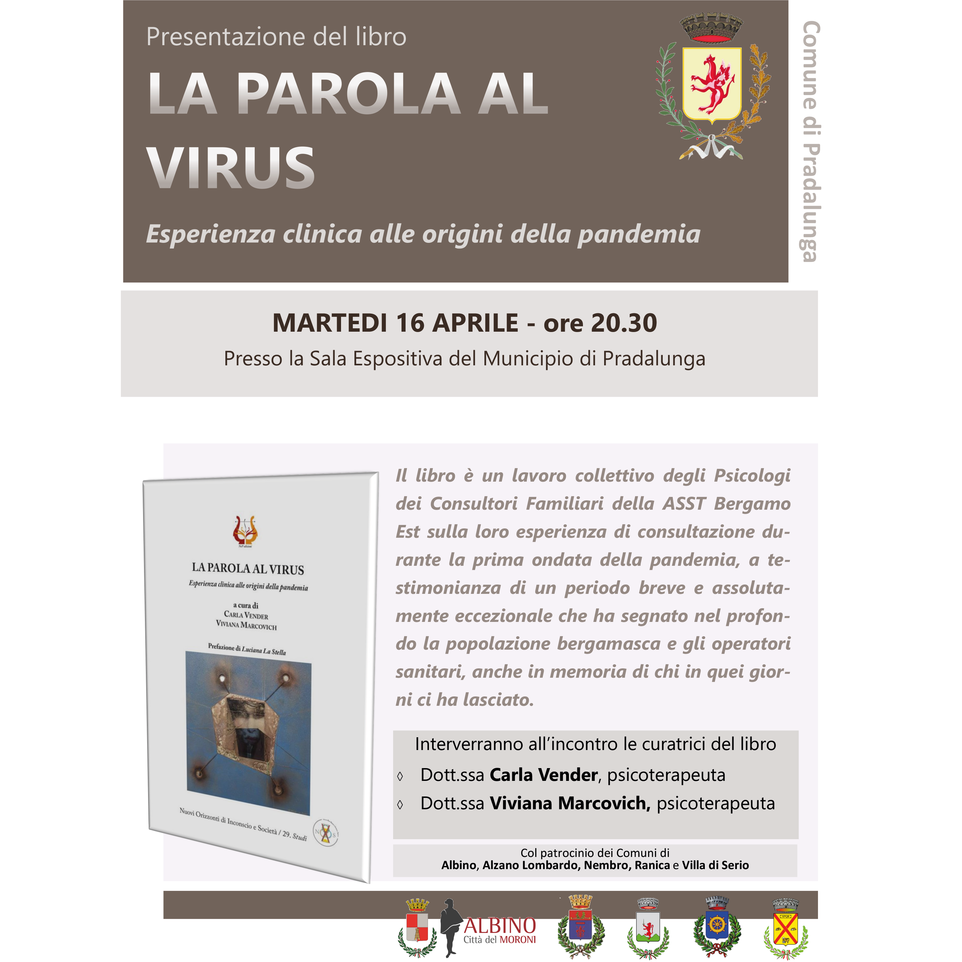 Immagine Presentazione del libro: LA PAROLA AL VIRUS