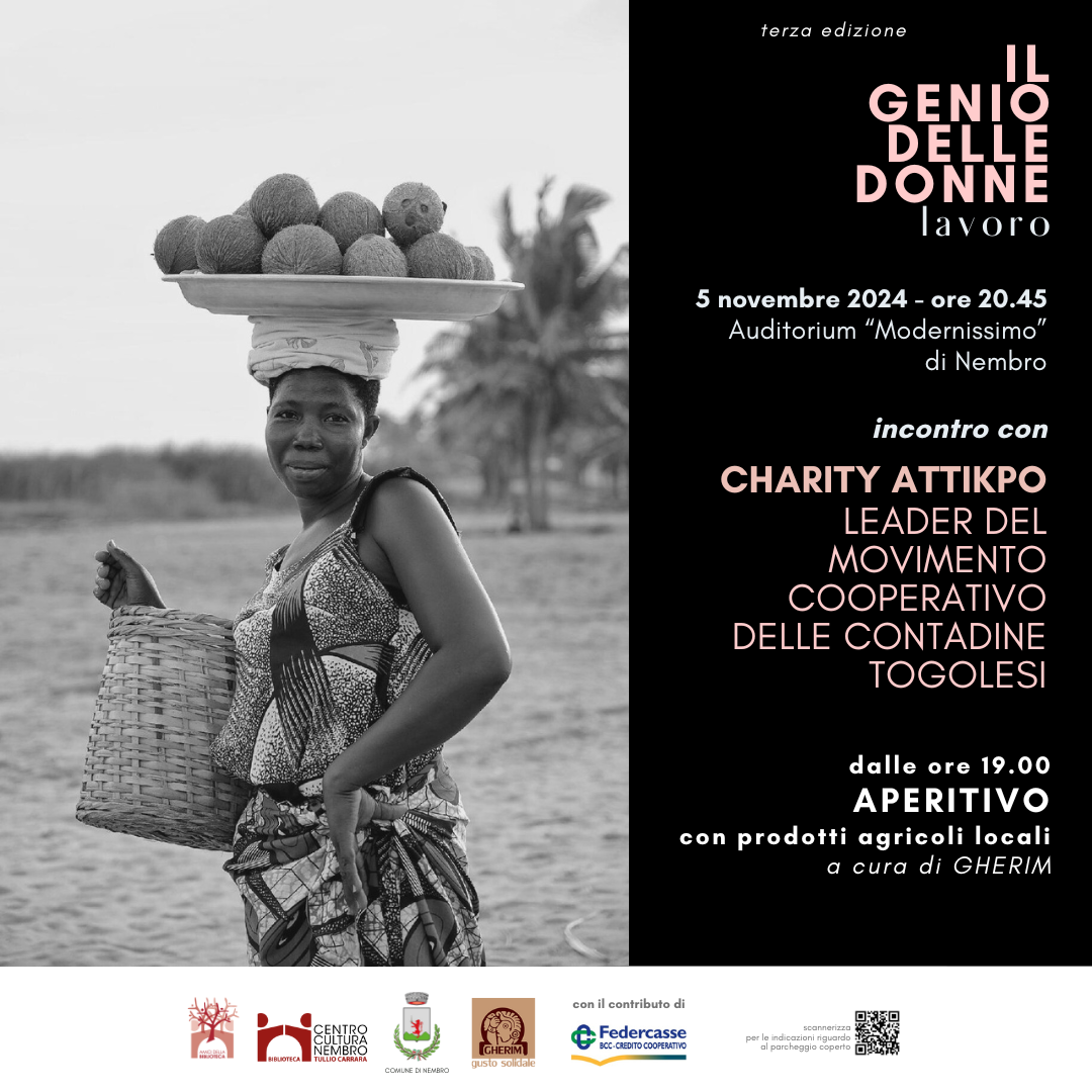 Immagine Incontro con CHARITY ATTIKPO, LEADER DEL MOVIMENTO COOPERATIVO DELLE CONTADINE TOGOLESI