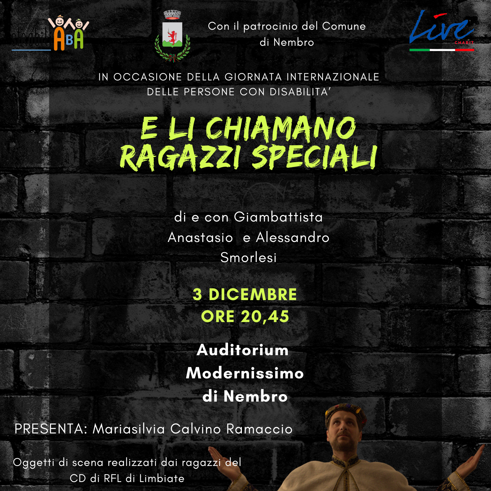 Immagine spettacolo teatrale: E LI CHIAMANO RAGAZZI SPECIALI