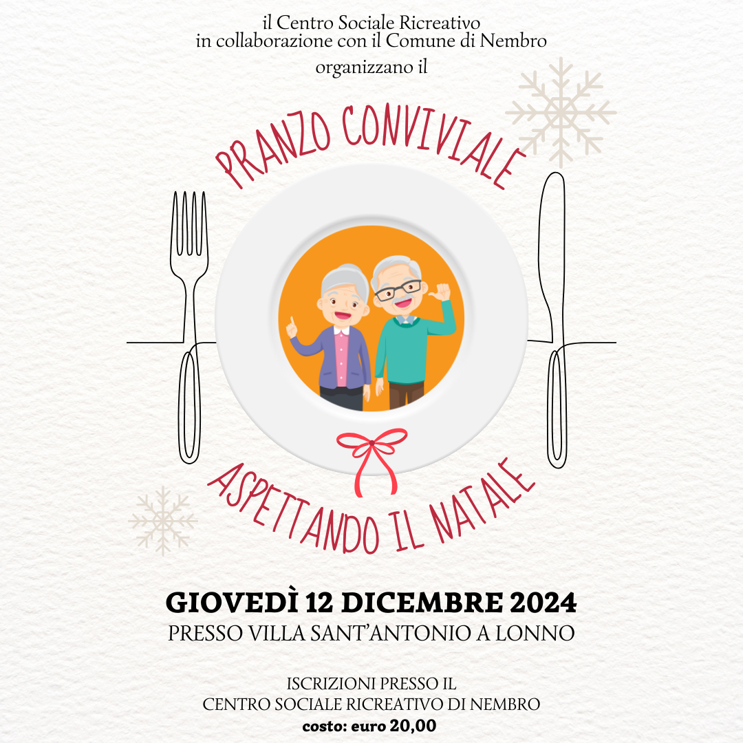 Immagine un PRANZO CONVIVIALE ASPETTANDO IL NATALE