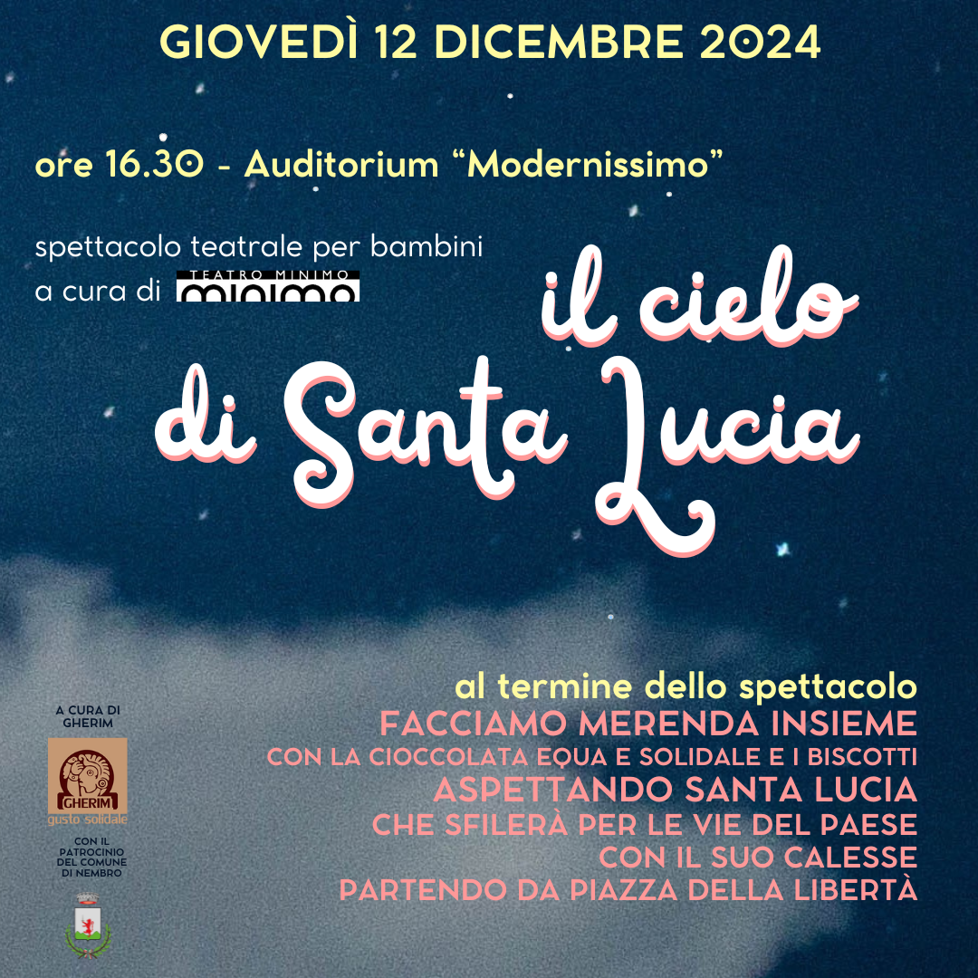 Immagine ASPETTANDO SANTA LUCIA. Spettacolo teatrale per bambini, merenda e sfilata per le vie del paese