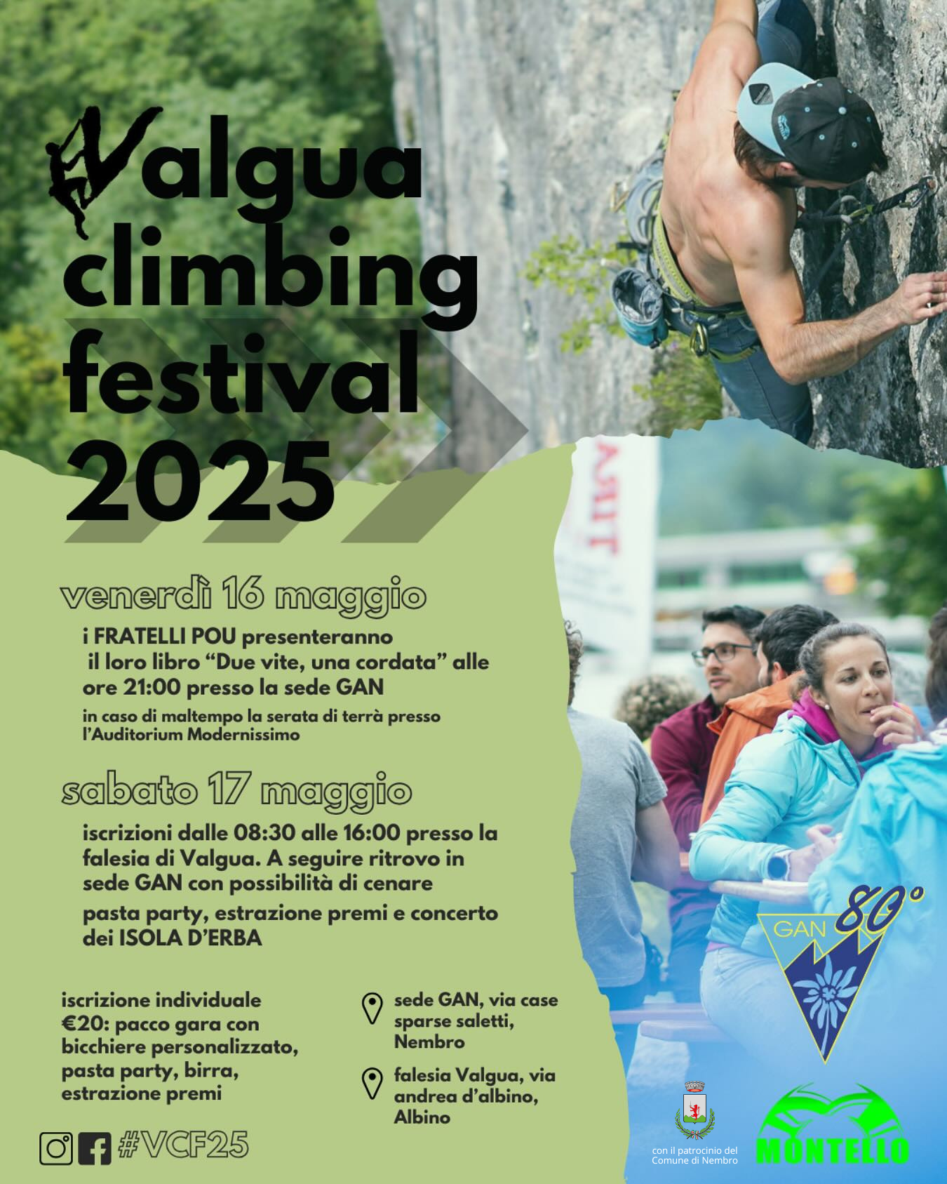 Immagine Valgua Climbing Festival 2025 e i fratelli Pou