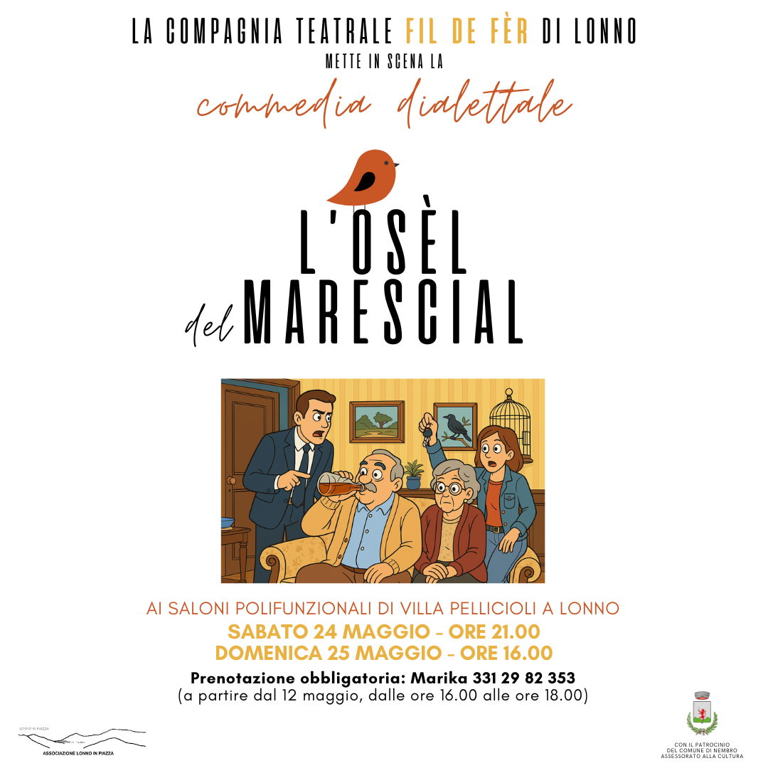 Immagine Commedia dialettale: L'OSÈL DEL MARESCIAL