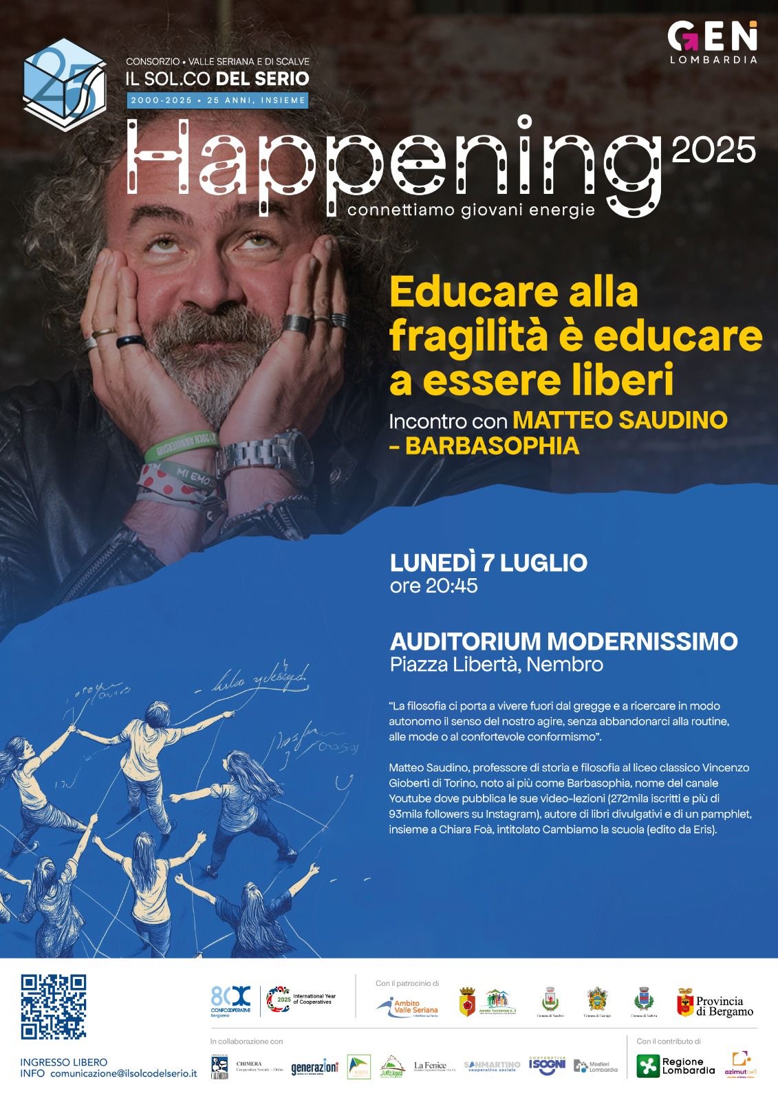 Immagine incontro con Matteo Saudino alias Barbasophia: Educare alla fragilità è educare a essere liberi