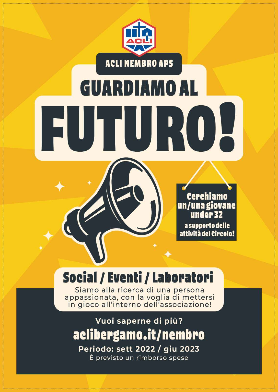 Immagine il Circolo ACLI Nembro cerca un giovane a supporto delle attività