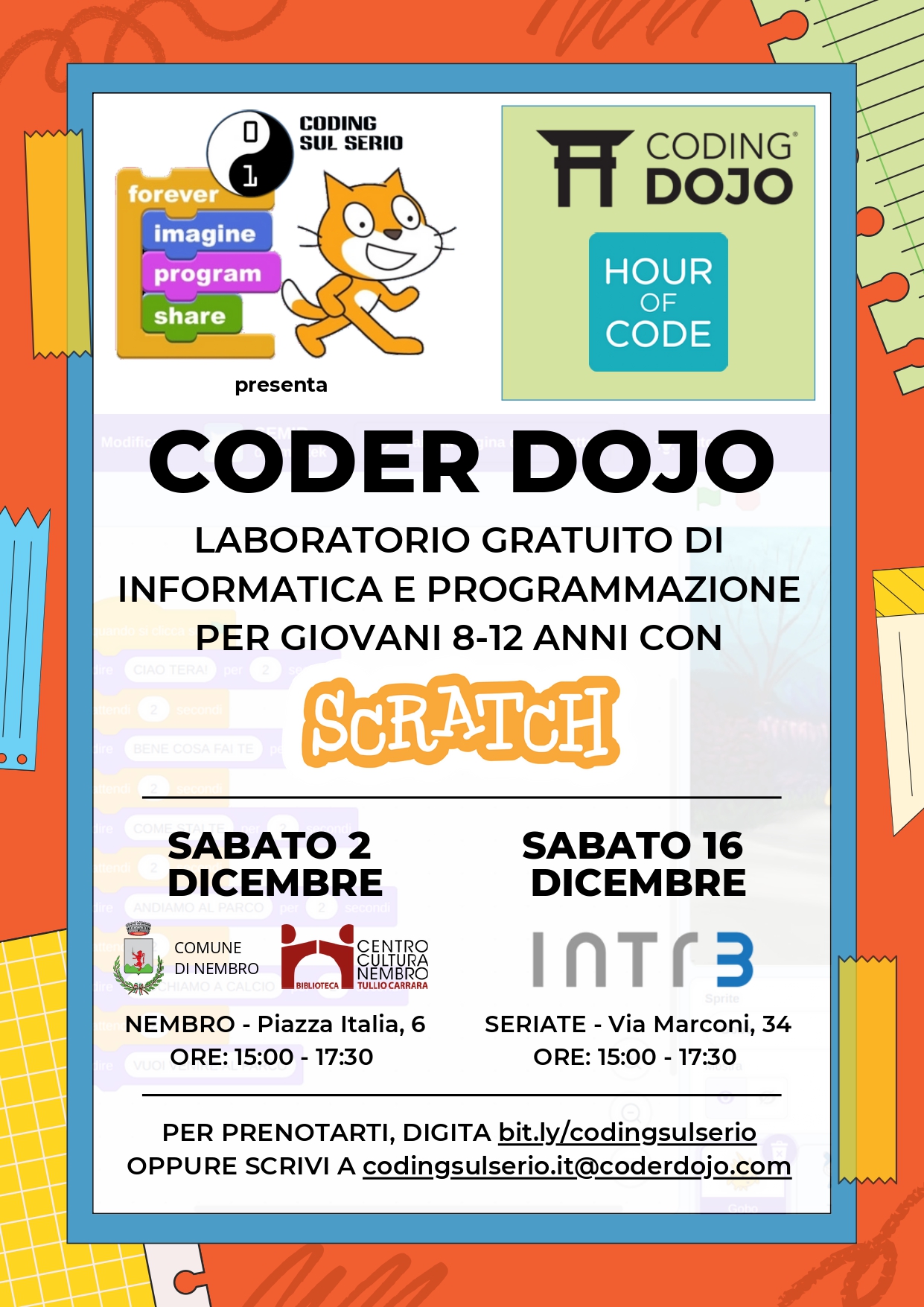 Immagine Coding sul serio presenta: CODERDOJO