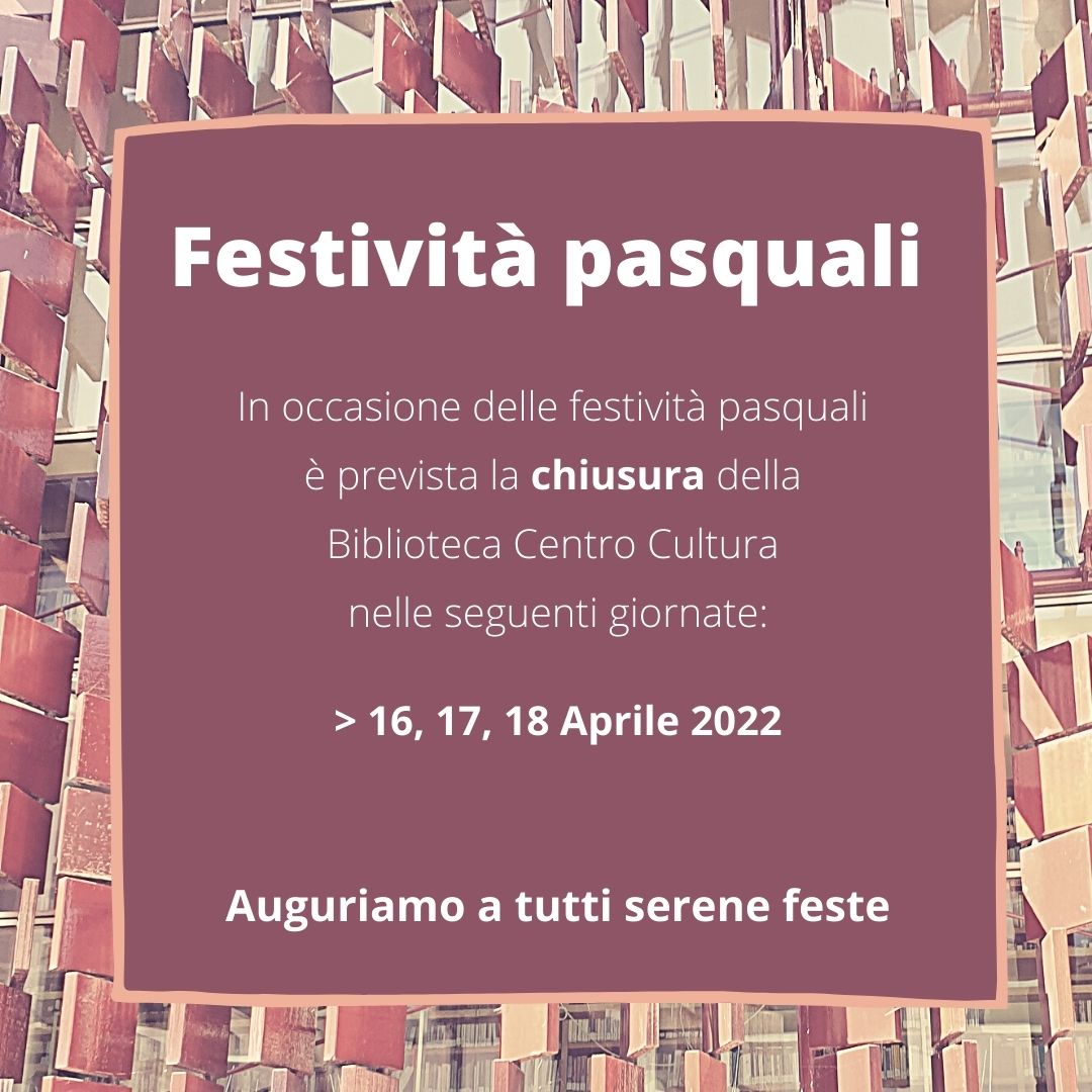 Immagine Chiusura Biblioteca durante le festività pasquali