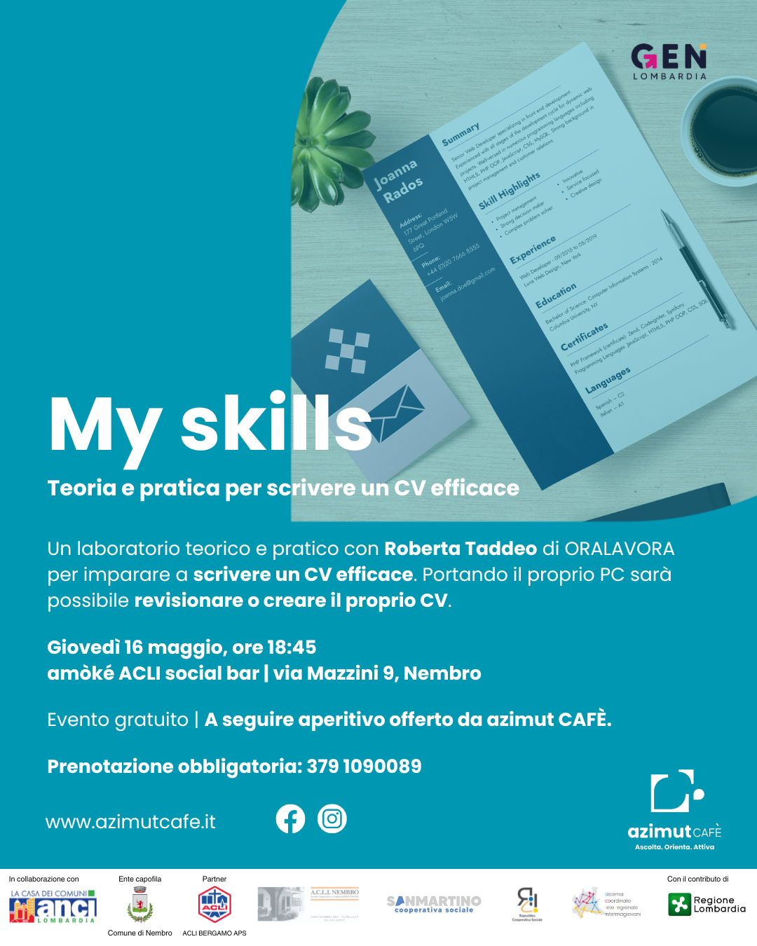 Immagine MY SKILLS. Teoria e pratica per scrivere un CV efficace