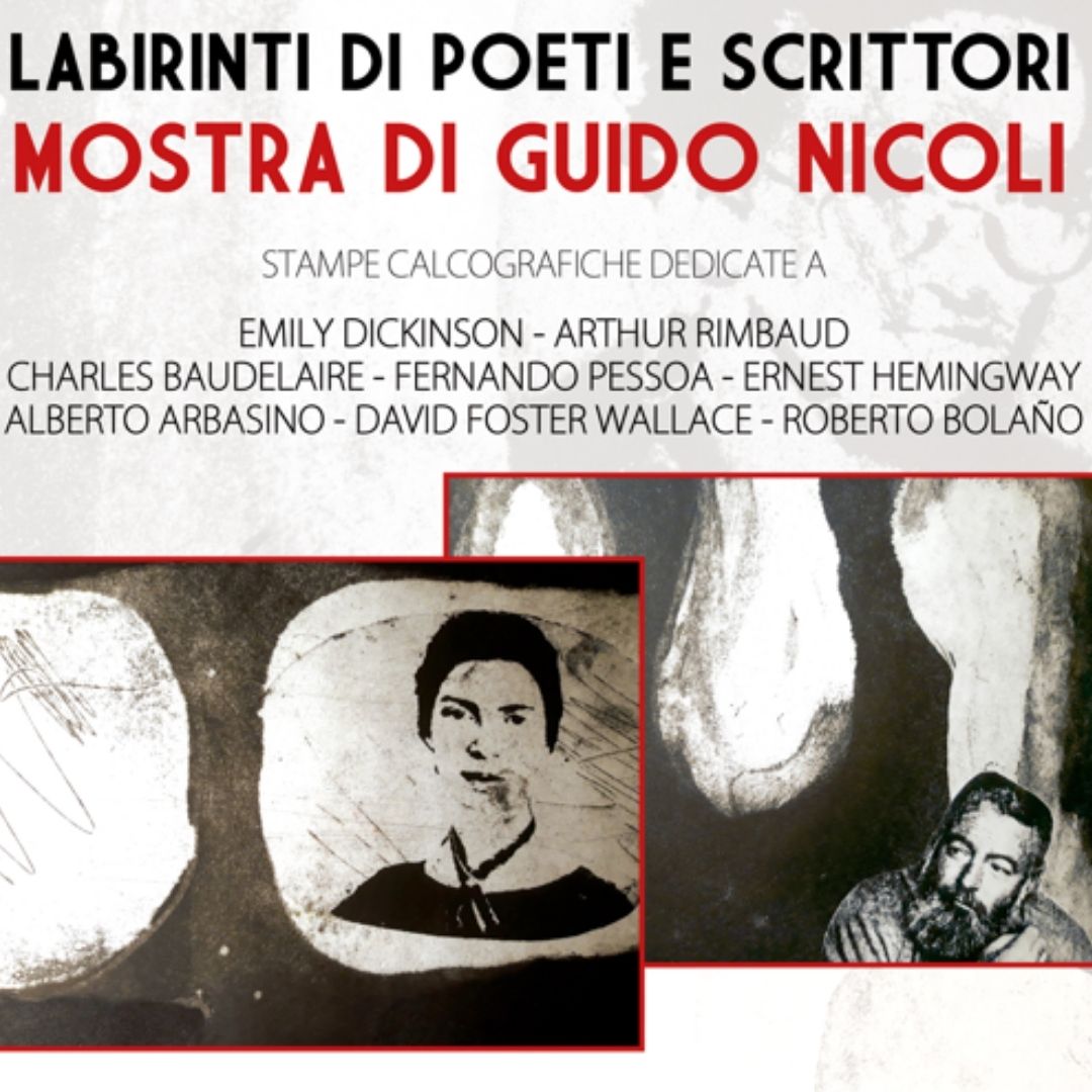 Immagine Labirinti di poeti e scrittori: mostra di Guido Nicoli