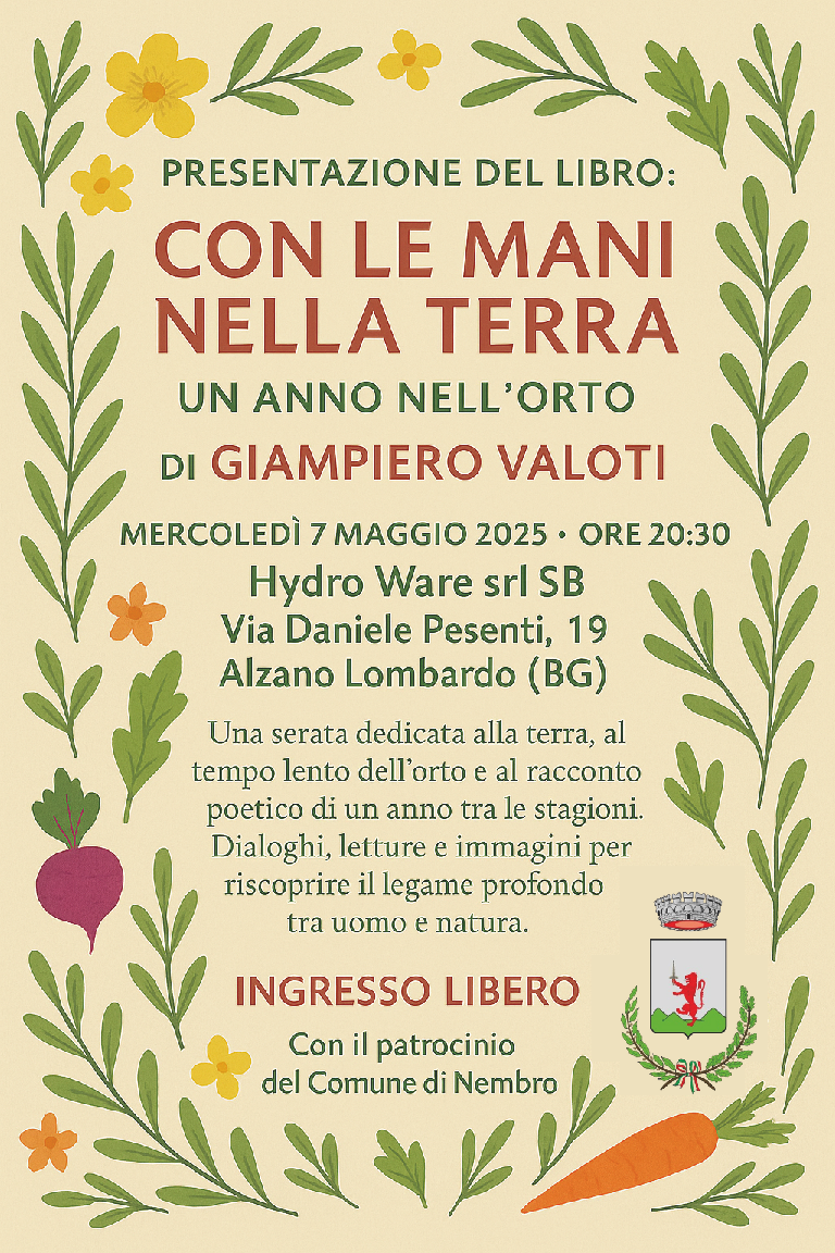 Immagine Presentazione del libro: CON LE MANI NELLA TERRA