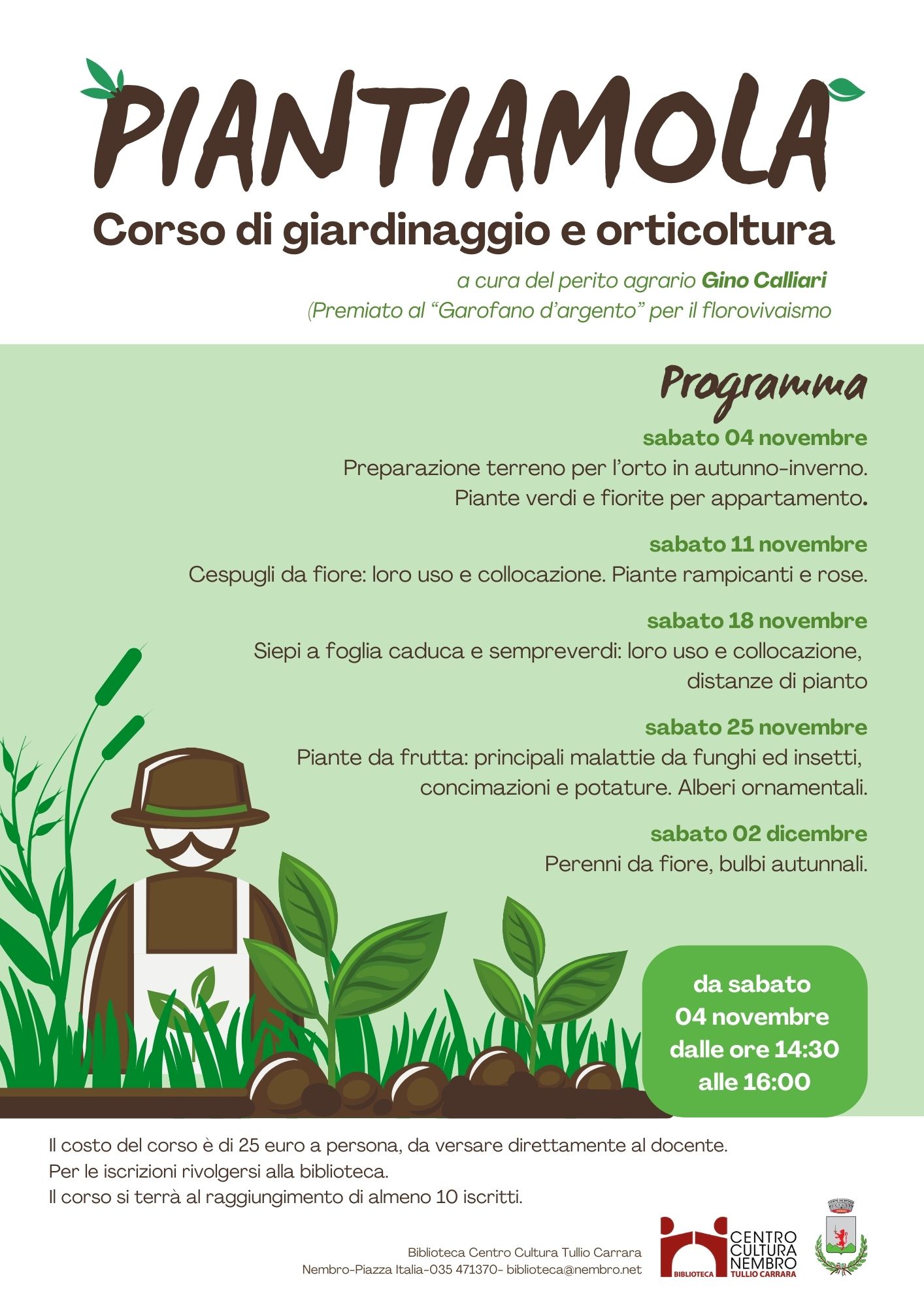 Immagine Piantiamola: corso di giardinaggio e orticoltura